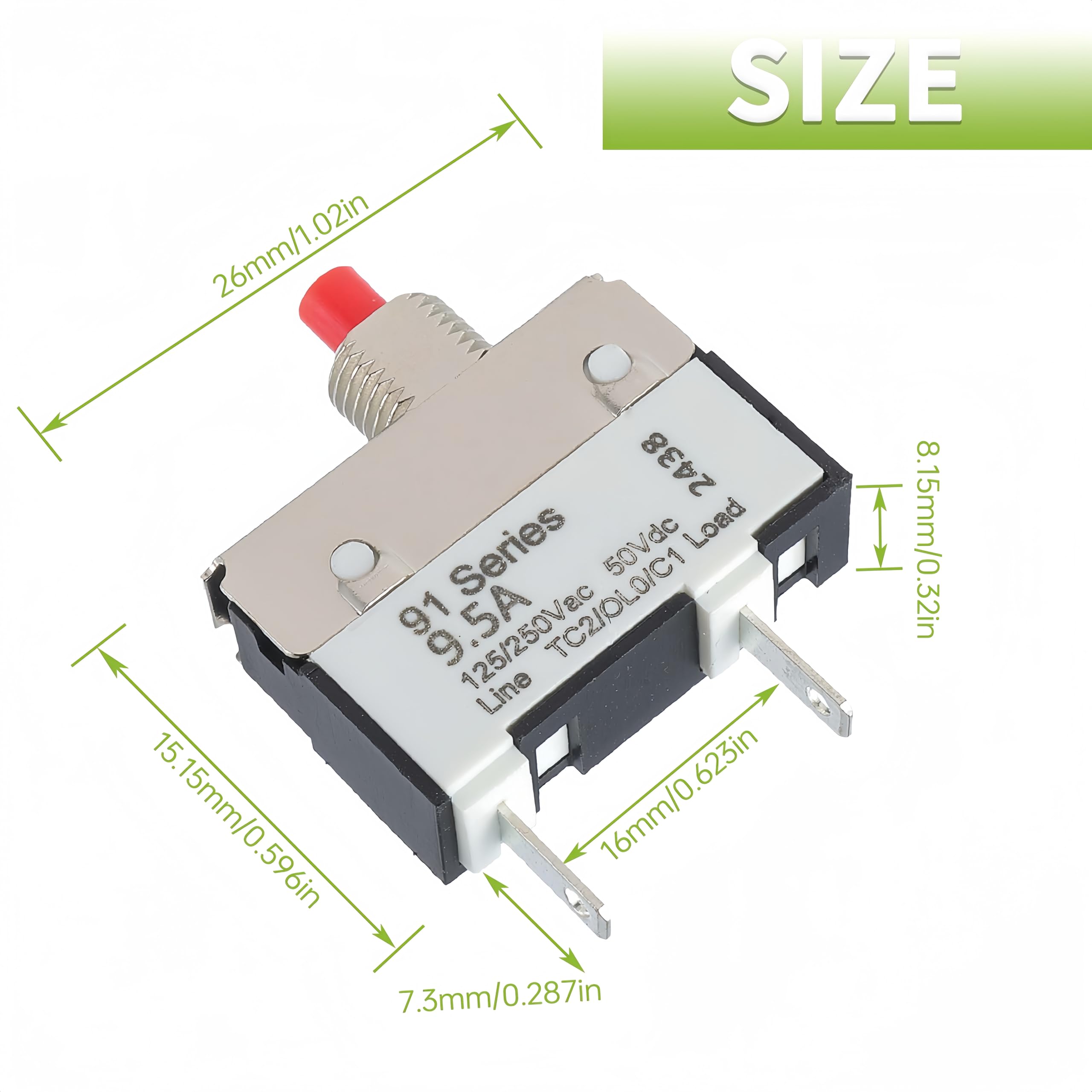 3 Stück 12 Mm 2 A 12 V/24 V/125 V/250 V Momentaner Wasserdichter Druckschalter Edelstahl Ein Aus Druckknopf Mit Draht Hoher Kopf 83195697