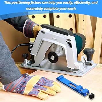 Adjustable Cutting Machine Base Guide, New Electric Circular Saw Milling Positioning Clamp, Precision Wood Cutting Guide for Precision Cutting and Diy Enthusiasts (1)