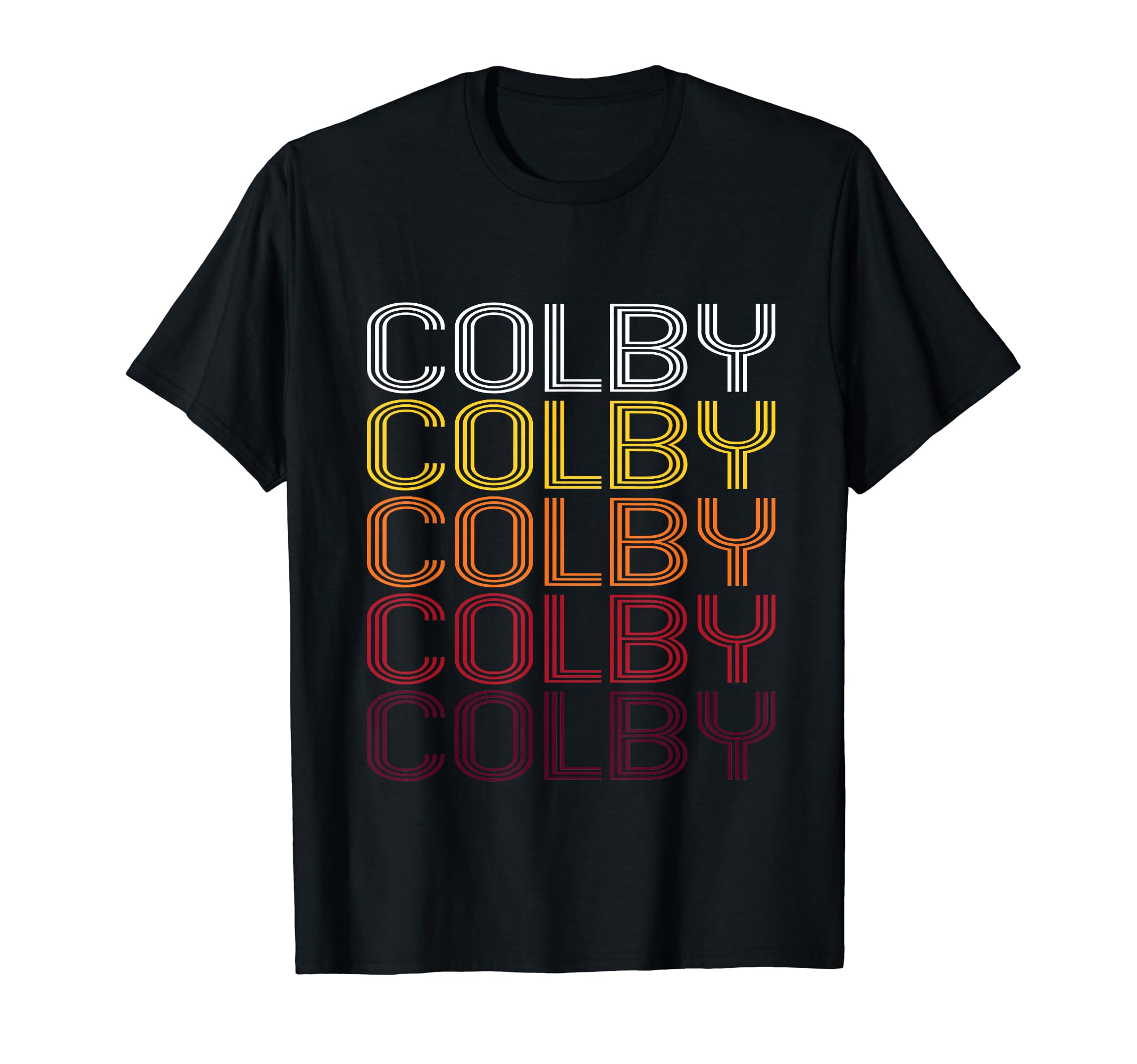 Colby Retro Wordmark Pattern - Vintage Style T-shirt T-Shirt