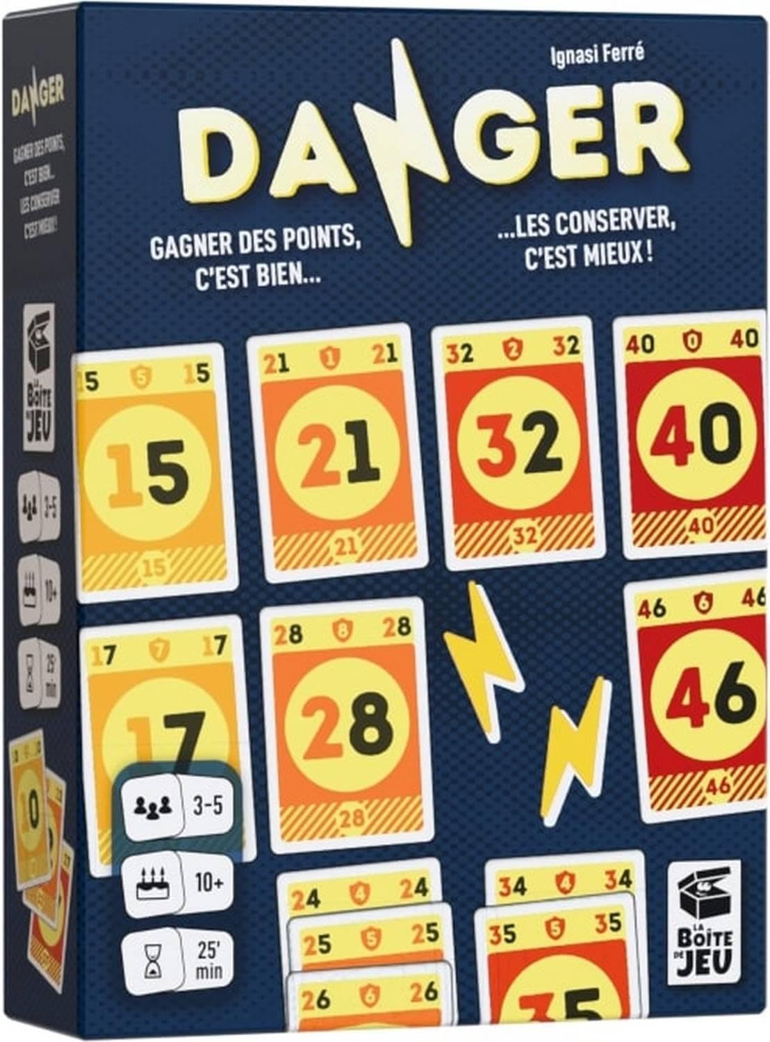 Blackrock Games Danger - Card Game - Fun and Tactical - 3 to 5 Players - 10 Years and Up - Fast - Reflection - Atmosphere - The Game Box