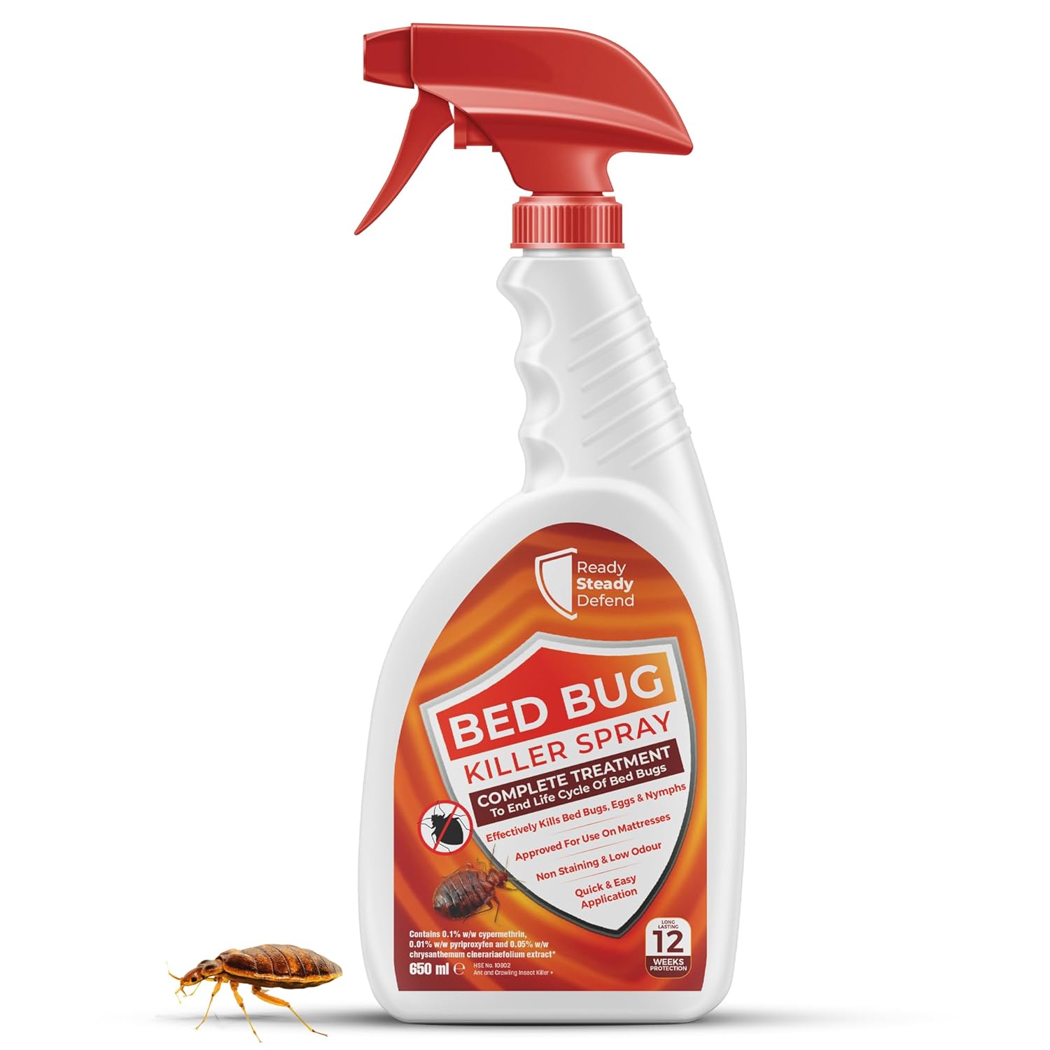 Bed Bug Killer Spray 650ml Complete Treatment to End Life Cycle of