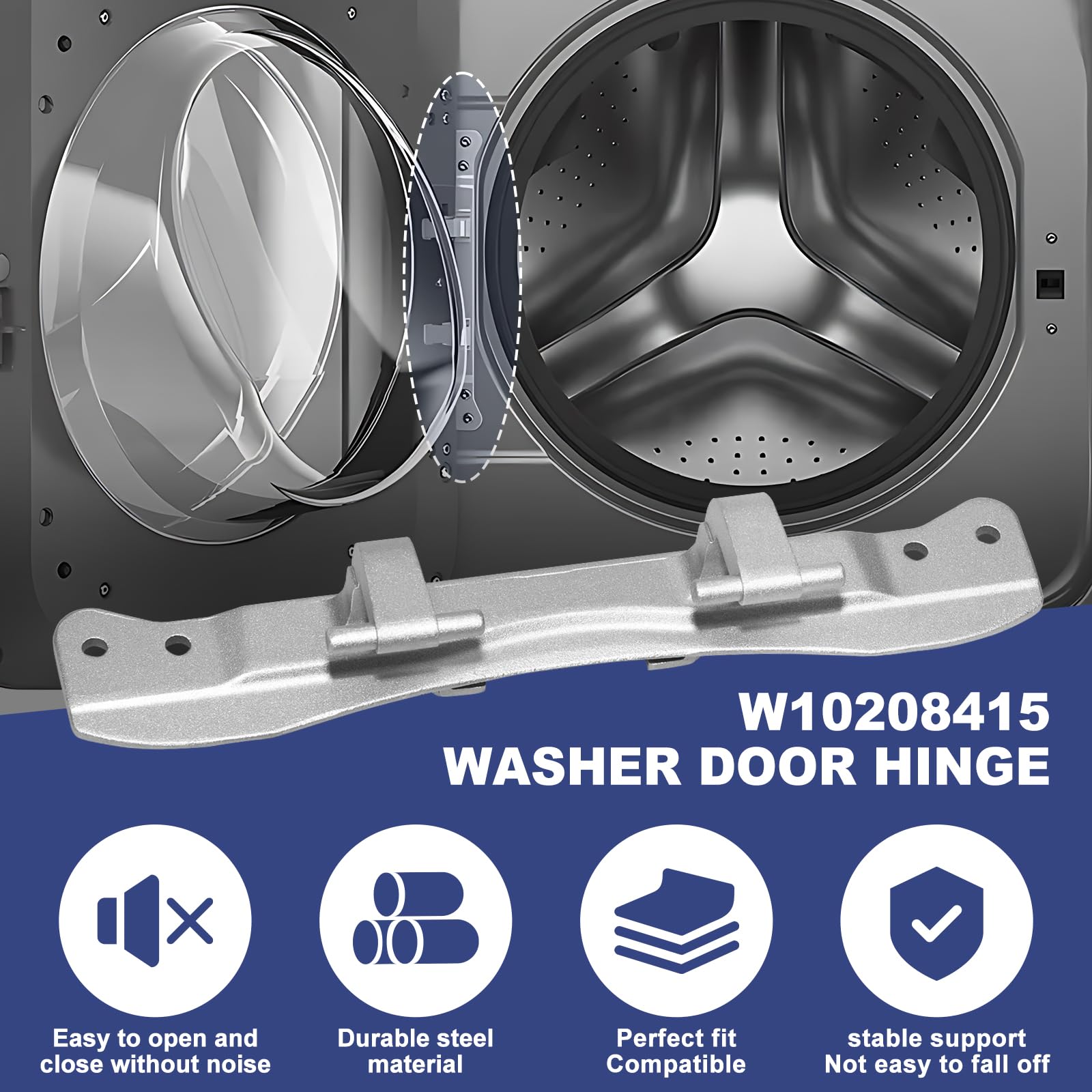 W10208415 ドライヤーウォッシャードアヒンジ Whirlpool Amazon.com: B.ZSSY W10208415 WPW10208415 Dryer Washer Door