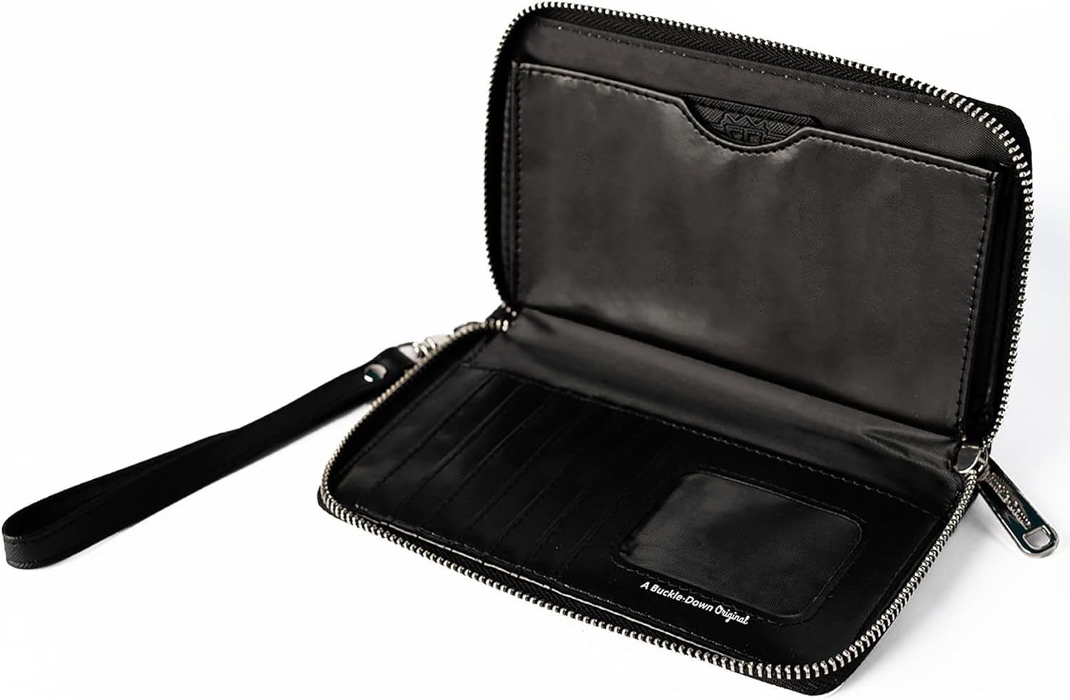 Buckle-Down The Wizarding World of Harry Potter Wallet, Zip Around, Gryffindor Hufflepuff Burnt Banners, Vegan Leather - Image 7