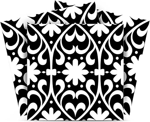 Mi Alma Fireplace Decals Peel and Stick Tile Stickers 24 PCS Set Backsplash Tile Decals Bathroom Decals Kitchen Backsplash Design Idea Vinyl Wall