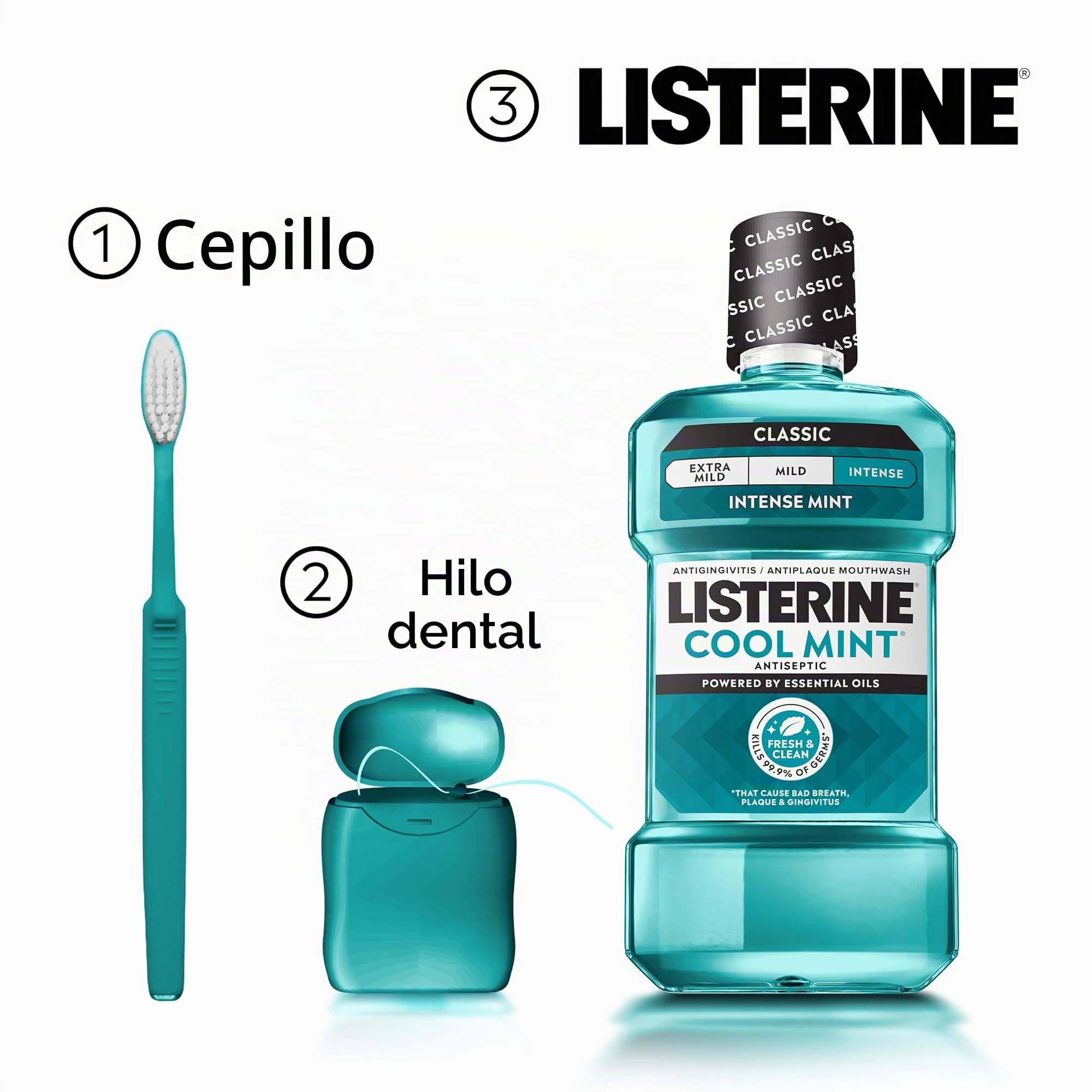 Listerine Antiseptic Mouthwash, Cool Mint, 1.5 Liters by Listerine