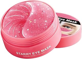 60PCS Eye Patches for Puffy Eyes and Dark Circles, Collagen Eye Patches | Parches Para Ojeras, Rose Eye Mask, Eye Patches for Women, Under Eye Patches for Puffiness, Reduce Wrinkles