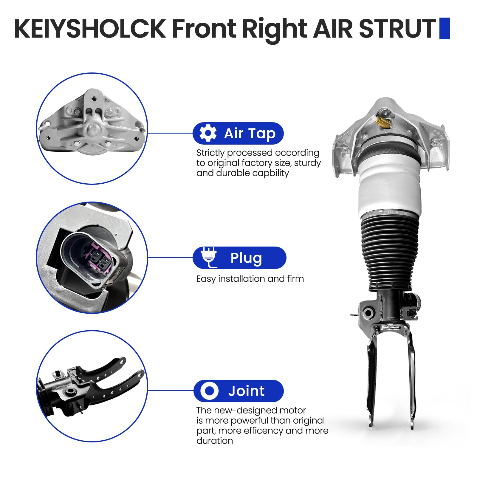 Amazon.com: KEIYSHOLCK Front Right Air Strut Suspension 