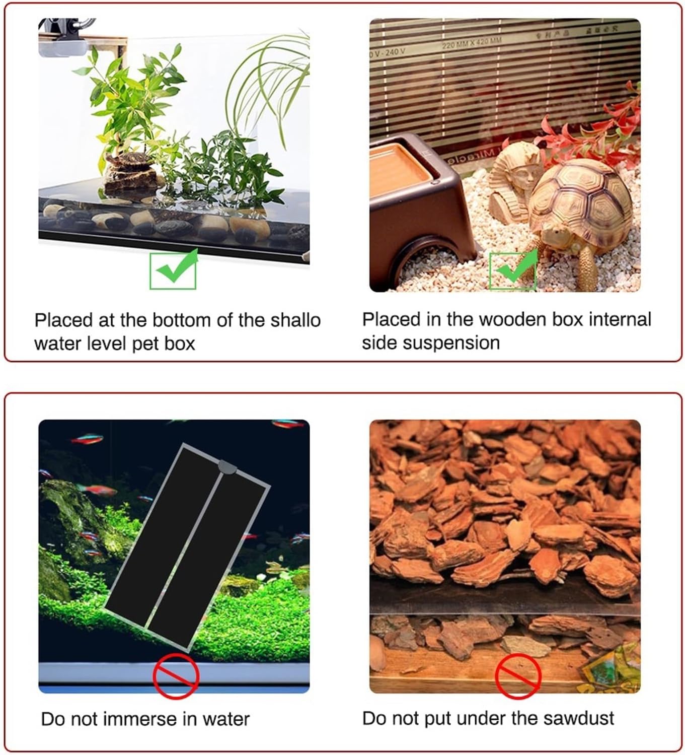 Seedling Heat Mat Heating Warm Mat 5W-45W Indoor Garden Reptiles Heat Pad Adjustable Temperature Controller Waterproof Cover Heat Mat for Plants(20W 42x28cm)