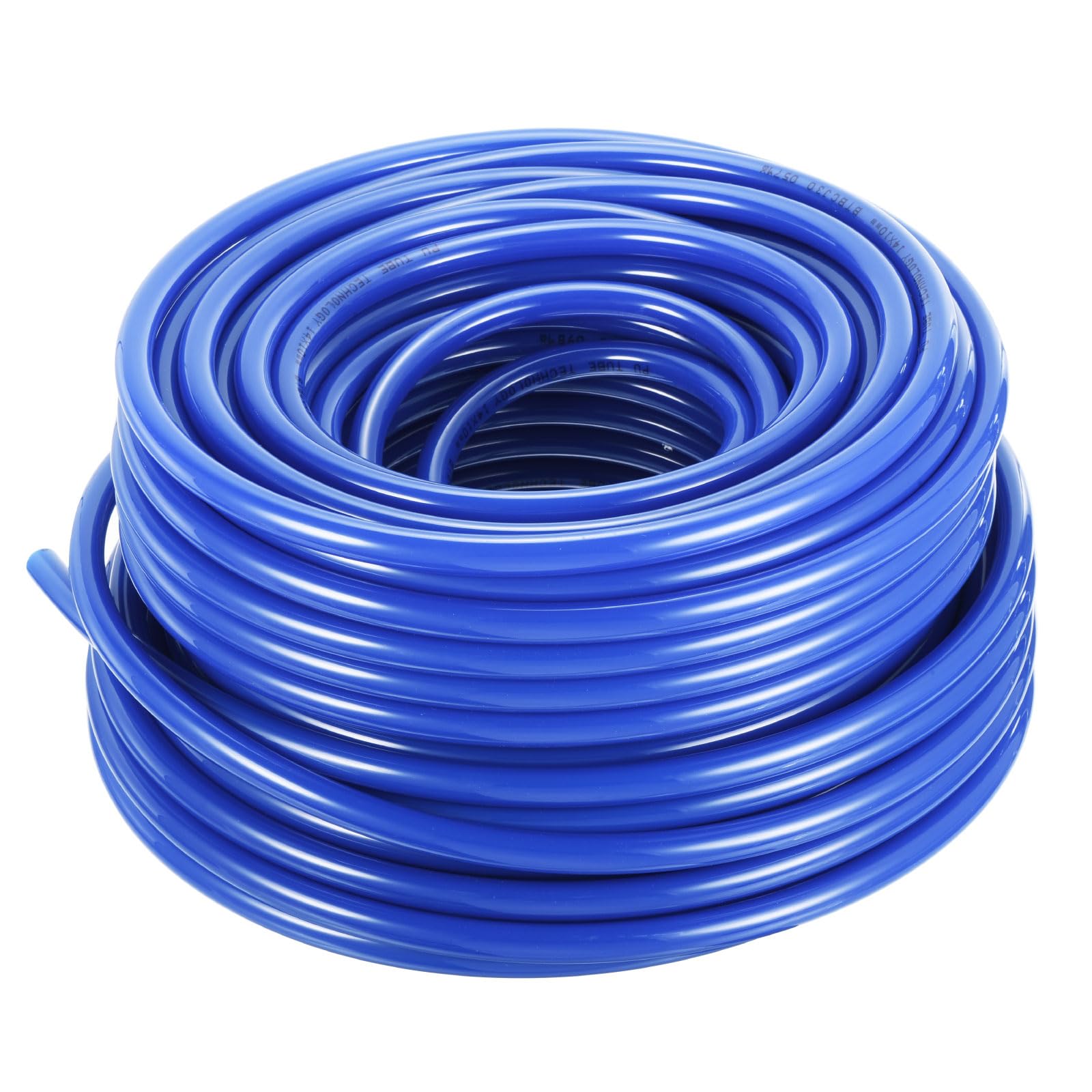Rebower Pneumatic Tubing Pipe,14mm x 10mm Blue PU Polyurethane Tube,187FT 57M,PU Air Line Tubing Hose Tubes for Air Compressor,Fluid Transfer,Air Brake