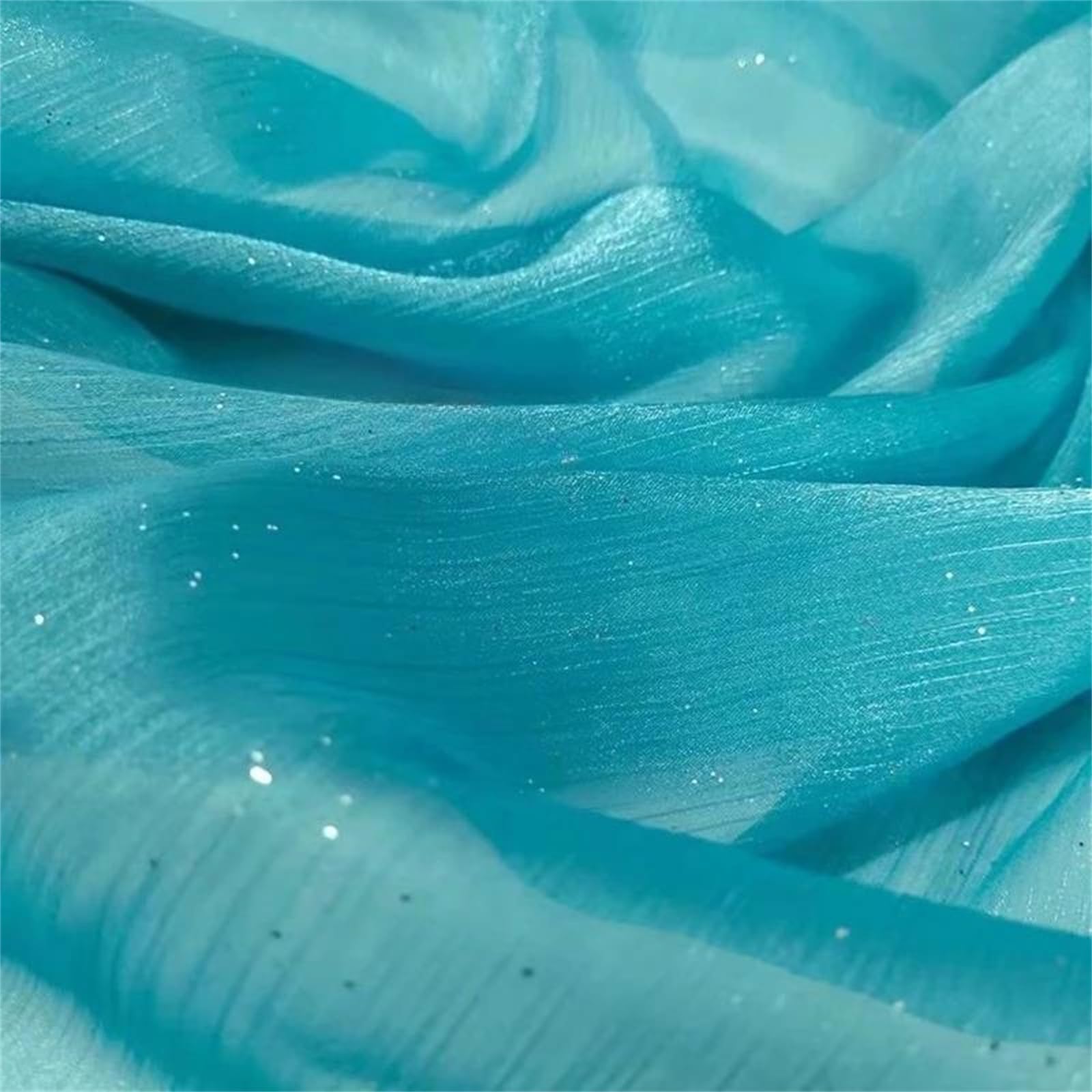Tessuto di Organza Glitterato da 100 cm * 150 cm Tulle Morbido e Sottile con Paillettes for Abiti Completi e Decorazioni for Matrimoni da Cucire(Purple)