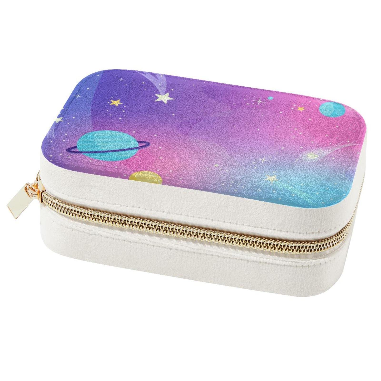 Boîte à bijoux de voyage galaxie cadeau de demoiselle d'honneur