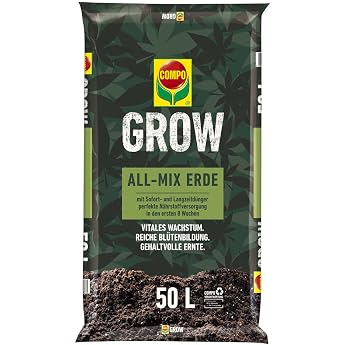 Compo Grow Organic All-Mix Soil Soil for Growing Special Crops Indoor and Outdoor Use Organic 50 L