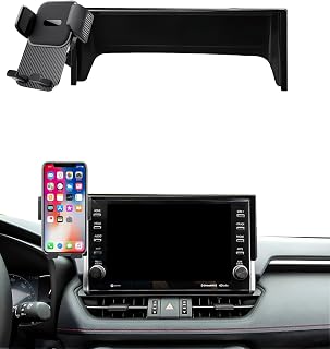 Car Phone Holder for Toyota RAV4 2022 Accessories 9 Inch Screen Fixed Clip Cell Phone Mount Hands-Free 360 Degree Rotation