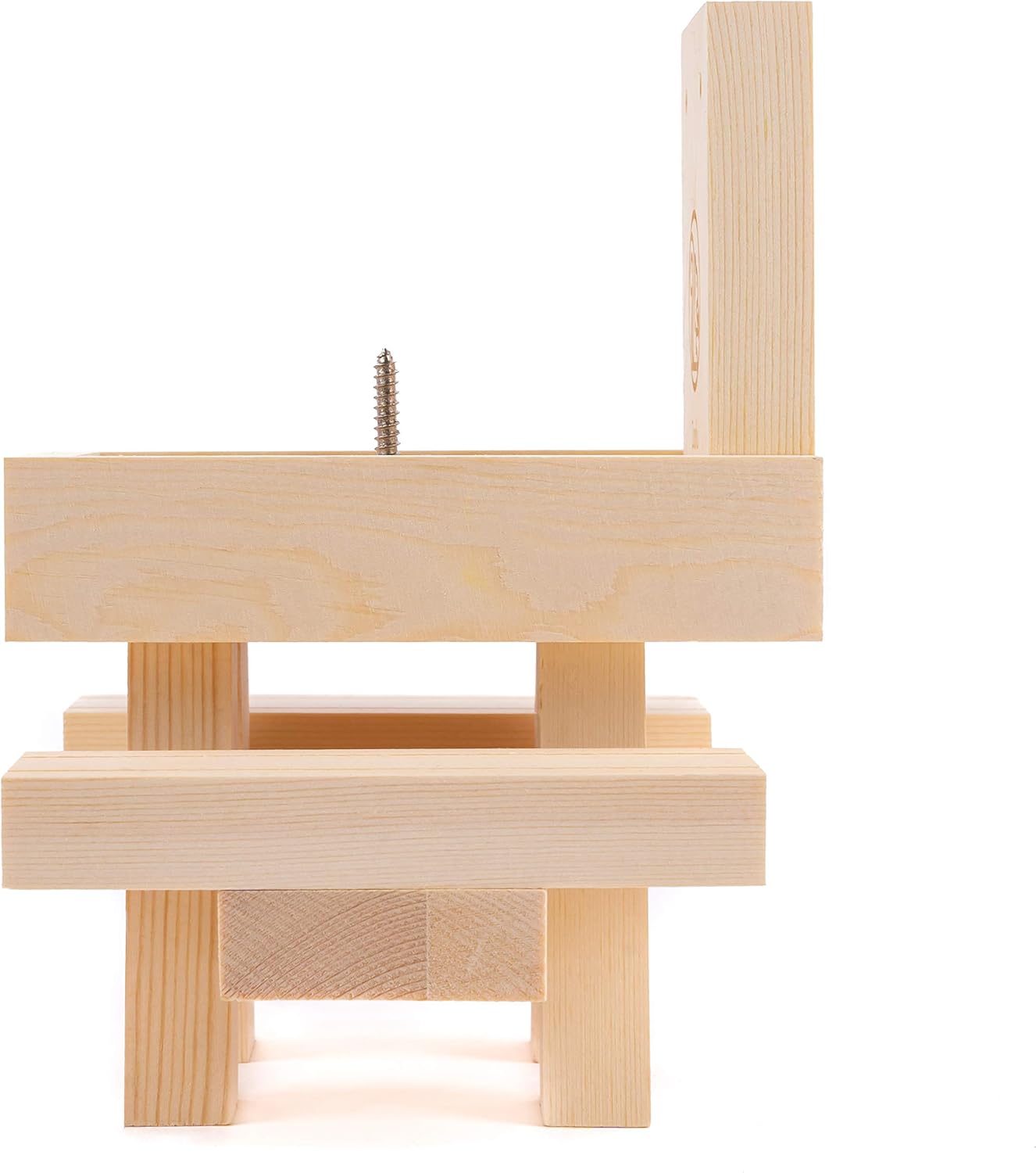 Zoofu Squirrel Picnic Table Feeder - Wooden Squirrel Feeders for Outside with Fenced Tabletop & Extra-Wide Seat - Includes Corn Cob Holder - for Holding Nuts, Fruits, Berries & Seeds - Pine : Patio, Lawn & Garden