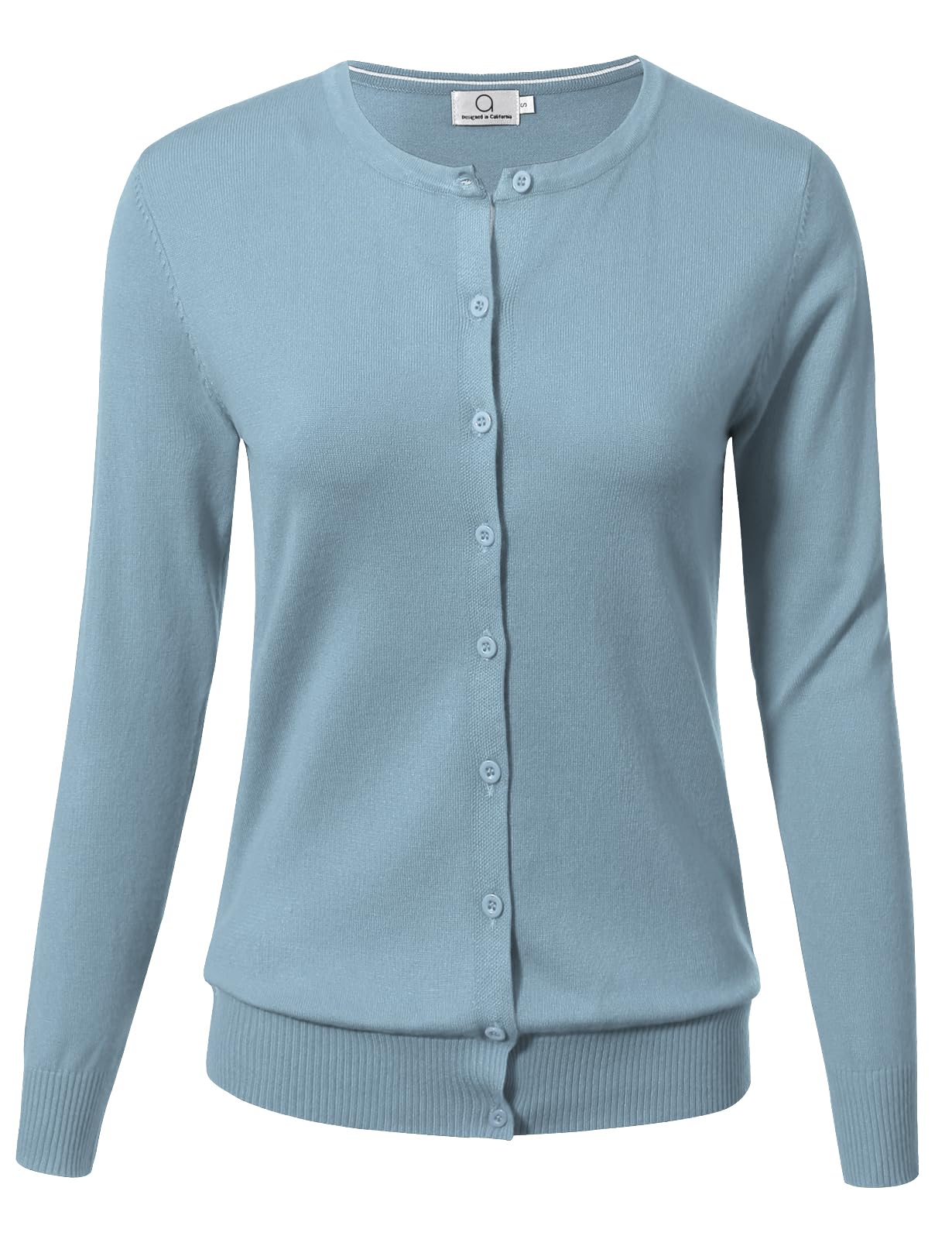 Allsense Women's Long-Sleeve Crewneck Cardigan
