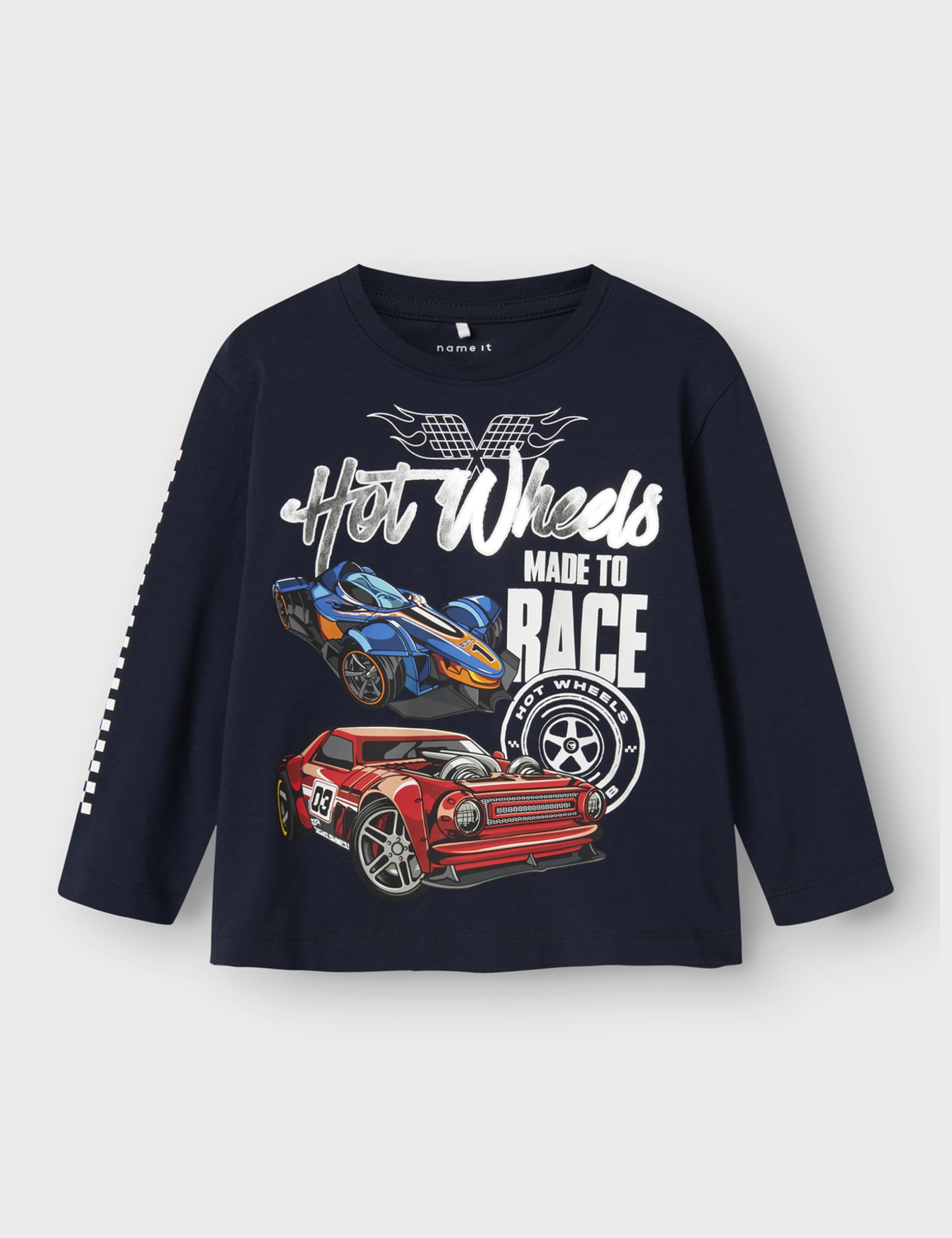 NAME IT Nmmjarl Hotwheels Nreg Ls Top Box Sky Chłopcy Nmmjarl Hotwheels Nreg Ls Top Box Sky (1 w zestawie)