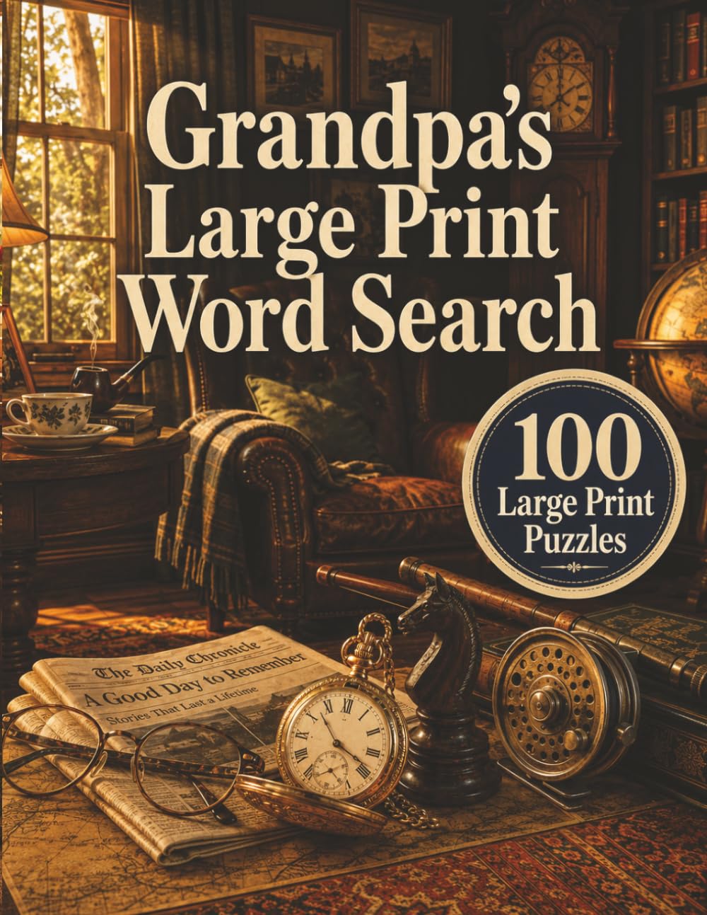 Grandpa's Large Print Word Search: 100 Puzzles for Beloved Grandfathers: Extra Large Print Word Search Book for Seniors | A Warm and Thoughtful Gift for the Grandpa Who Has Everything