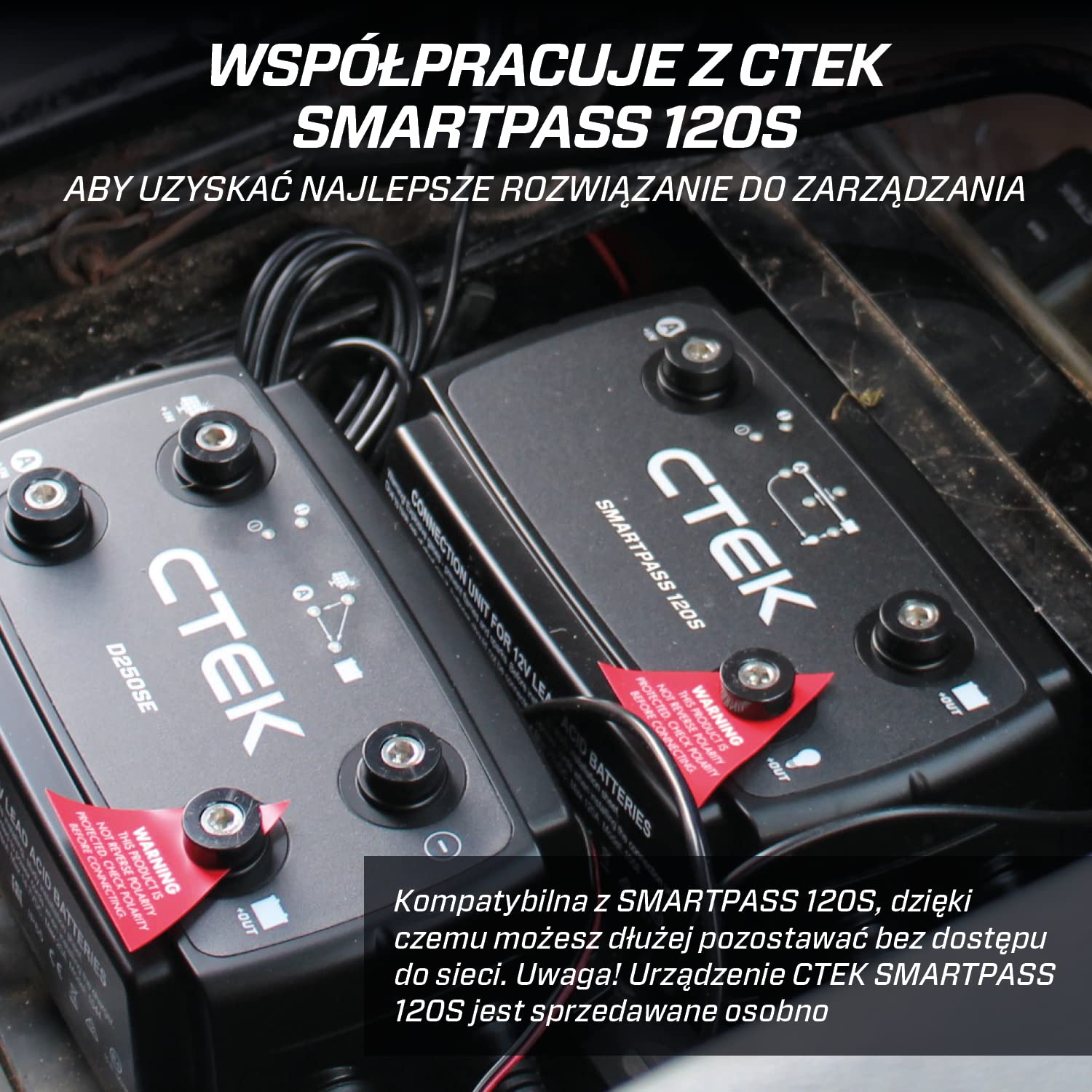 CTEK D250SE, 20A, Ładowarka Akumulatorów I Konserwator 12V Dla Rozrusznika I Akumulatorów Serwisowych W Kamperze, Ciężarówce I 4x4, 12V Ładowarka Akumulatorów Litowych I Smart Alternator Kompatybilny