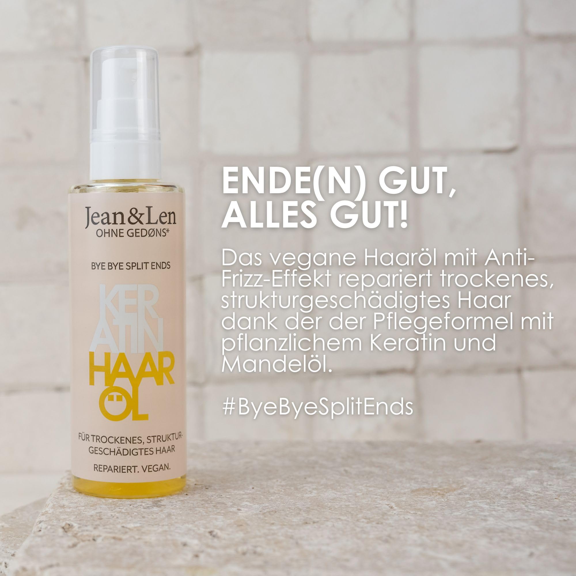Jean & Len Bye Bye Split Ends Olejek do Włosów, 100 ml