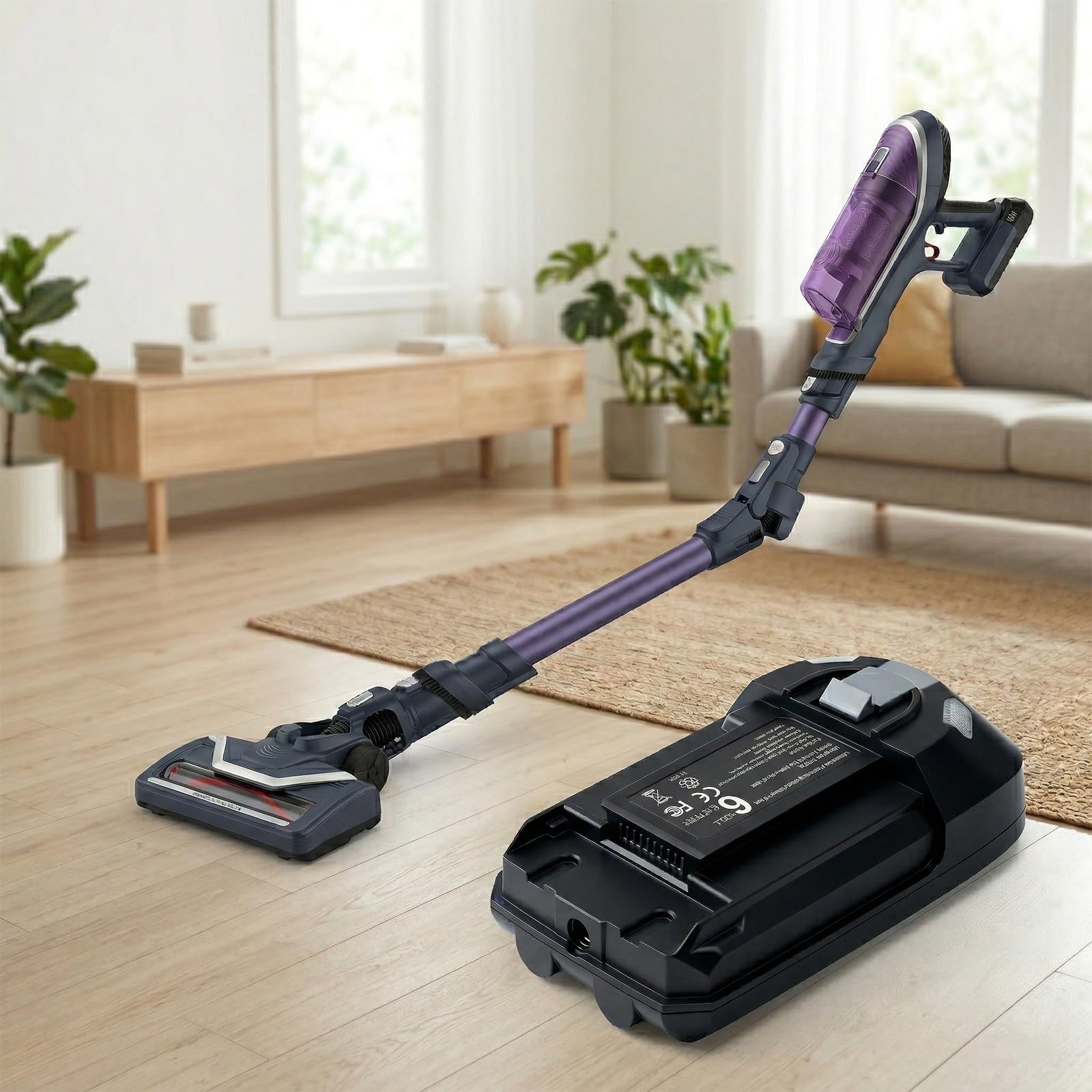 Batteria di ricambio agli ioni di litio da 22,2 V per Rowenta X-Force Flex serie 8.60, compatibile con RH9638, RH9639, RH9678, RH9690 e TY96 EO96, sostituisce batteria ZR009700, potente e durevole