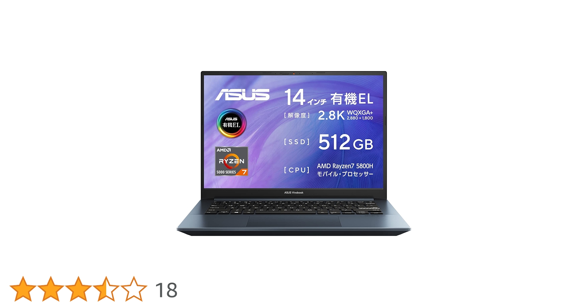 Amazon.co.jp: ASUS Laptop Vivobook Pro 14 OLED M3401A (14
