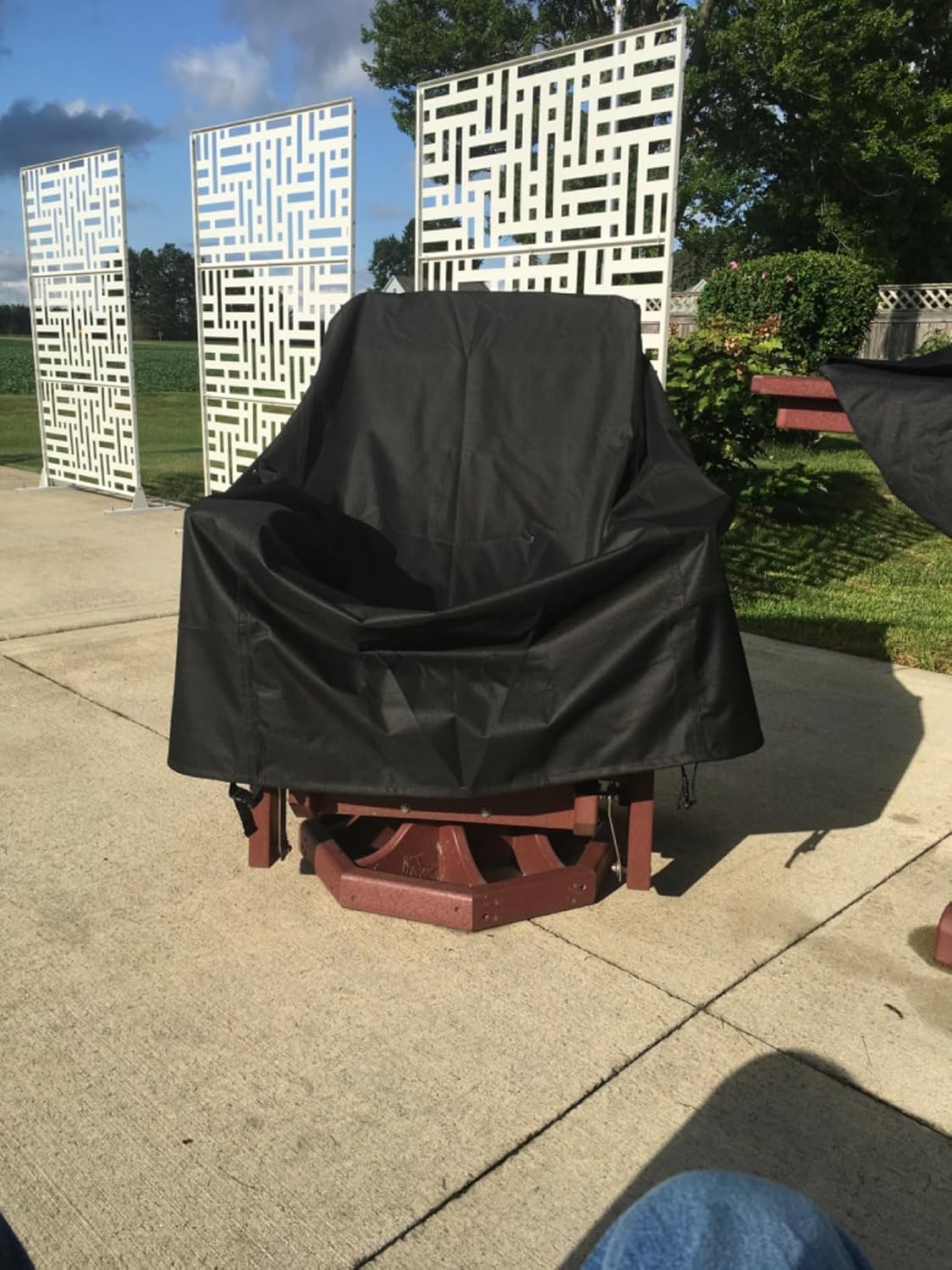 Outdoor Swivel Lounge Chair Cover, Fits to (29" W X 31" D X 38" H) Lawn Patio Chairs, 420D Tear-Resistant, UV Resistant, Waterproof for Furniture Covers - Image 6