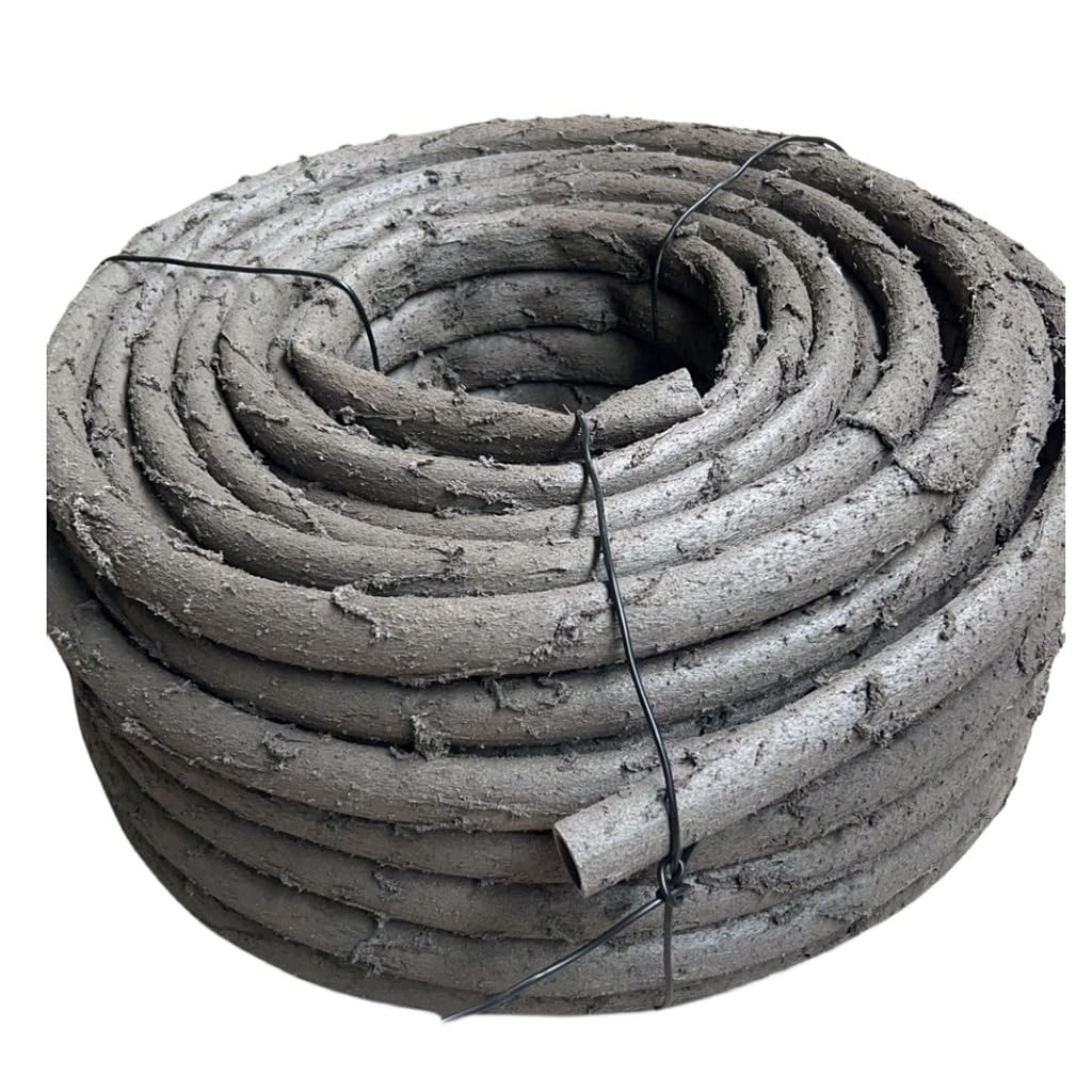 Copertura antifurto Flessibile in Tubo Cavo Effetto Rattan Artificiale, Finto Rattan Artificiale antifurto (30 Metri)