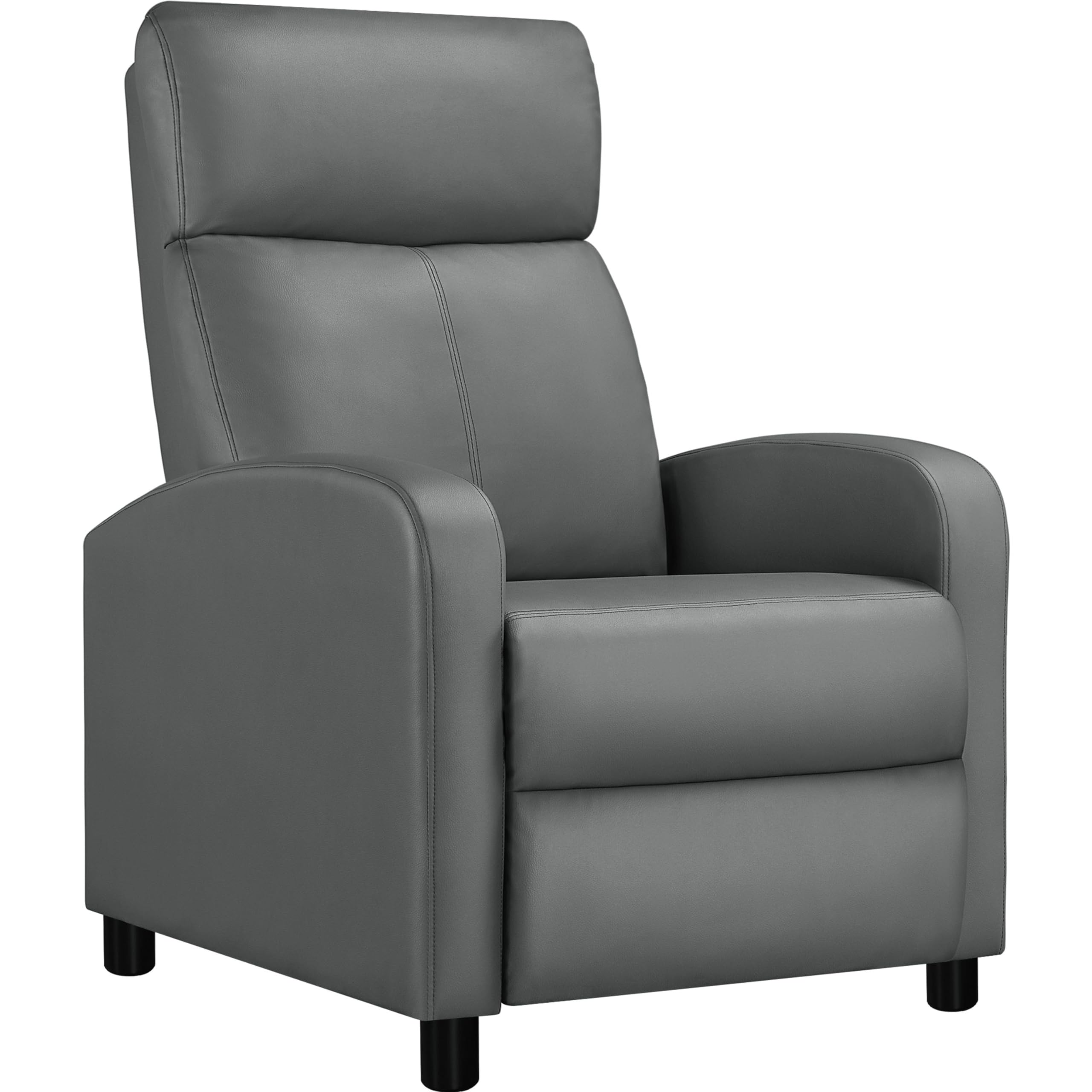 Yaheetech Sillón de Masaje Silla Relax Butaca Sofá Ajustable de Relajación con Función Reclinable para Sala de Estar y Dormitotio Gris