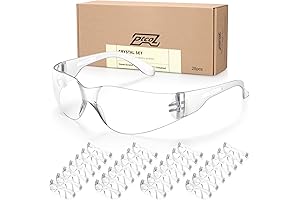 28 Pairs of Crystal-Clear, Protective Disposable Safety Goggles