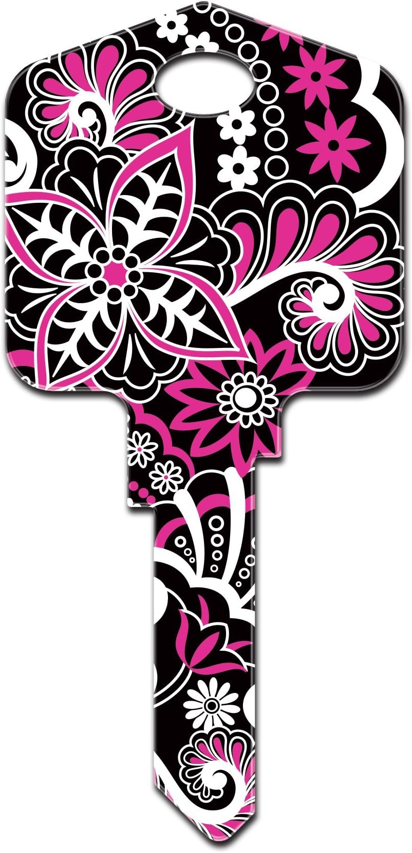 Pampered Girls - The Psychedelic Floral (pg8) House Key: KW & KW1 (Kwikset)