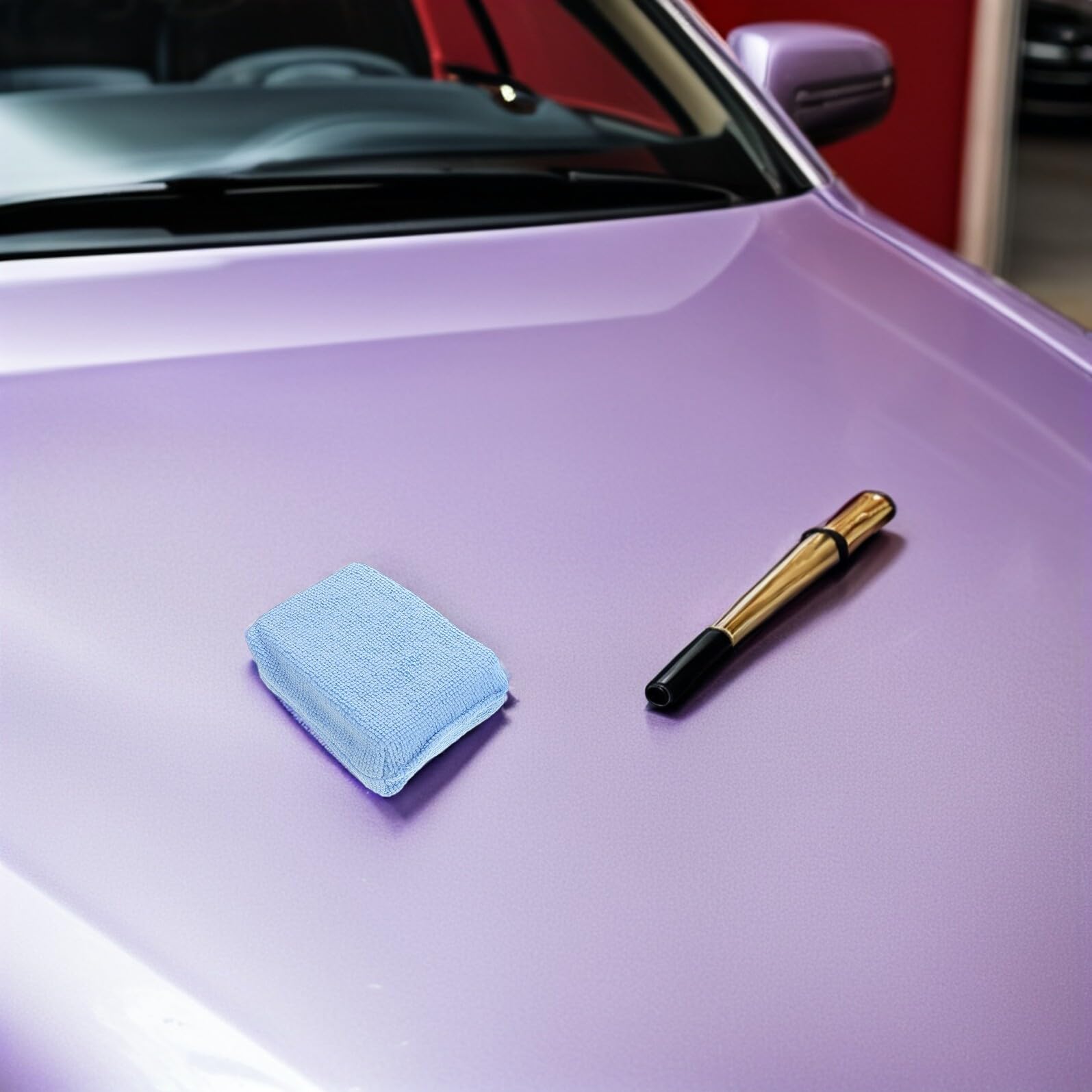 PLAFOPE 10piezas Almohadillas de Aplicación de Cera para Autos Pulidoras de Microfibra Rectangulares para Detalles de Coche Limpieza de Vidrios y Pulido de Neumáticos