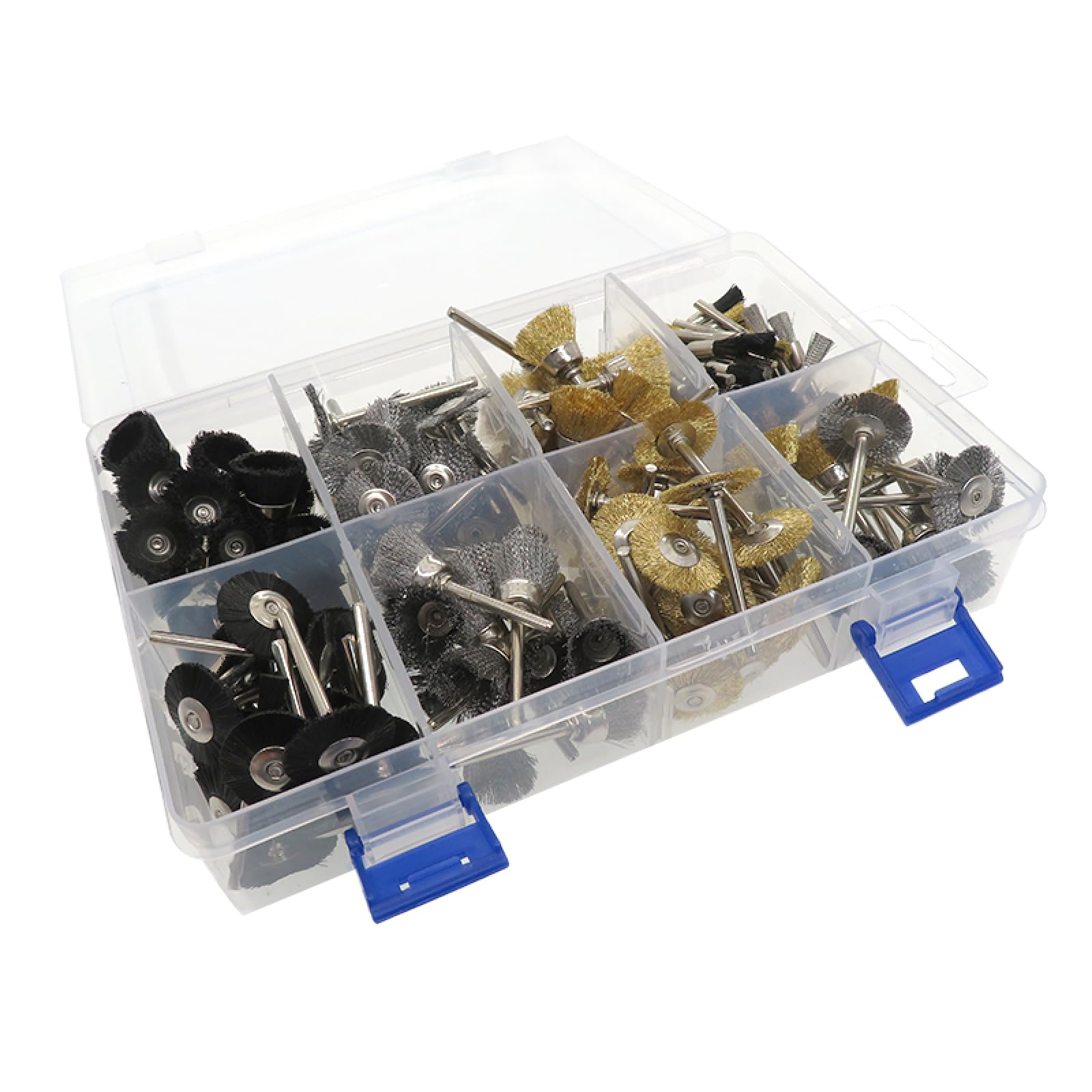 Cepillo De Alambre De Nailon, Cepillo De Copa Para Rueda, Juego De 180 Piezas, Vástago De 3,2 Mm, Para Limpieza De Óxido De Madera Y Metal, Para Pulido De Taladro