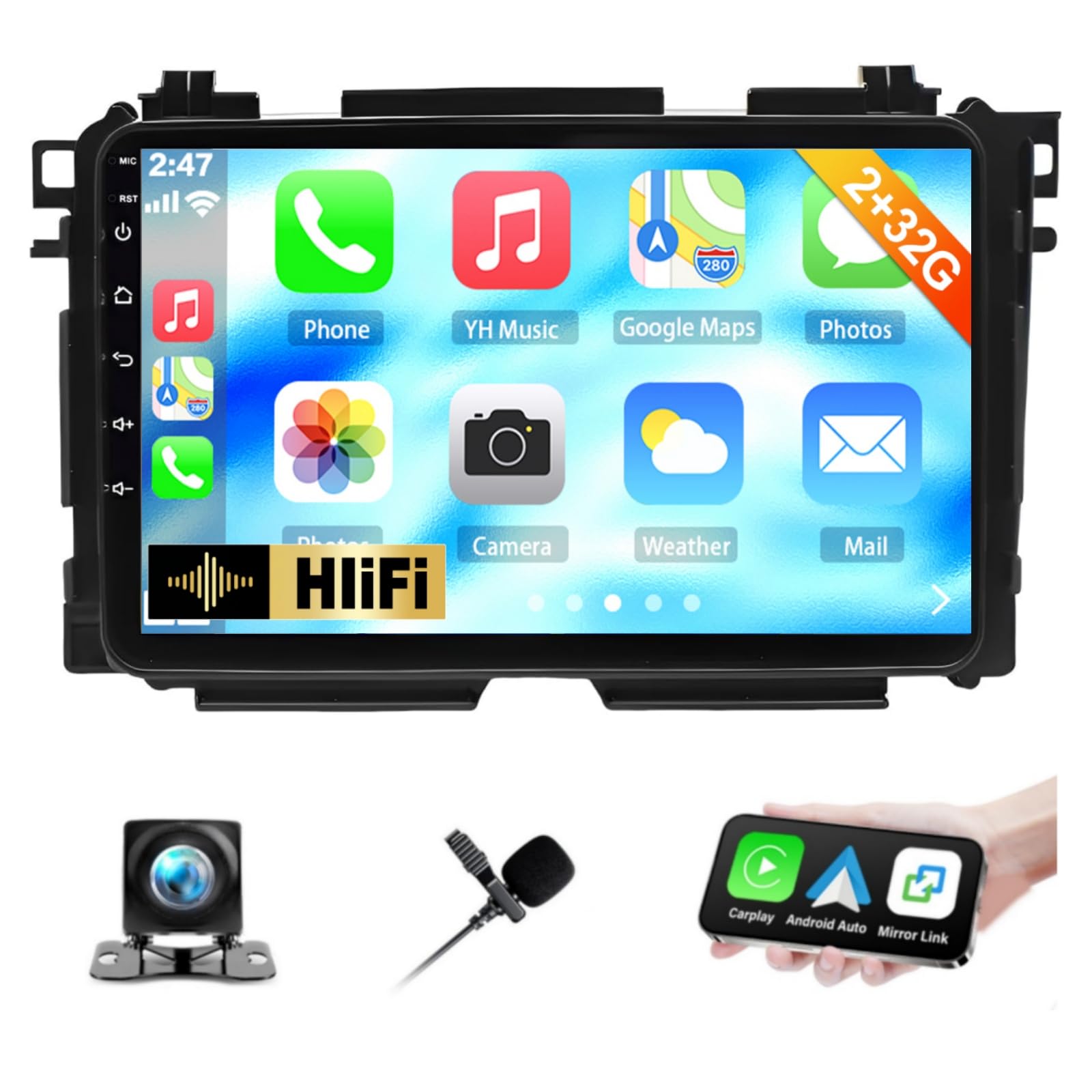 Amazon.com: Radio Stereo for Honda Vezel HRV 2014 2015 2016 2017