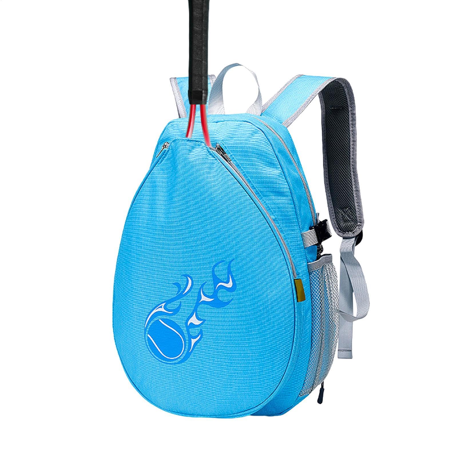 Mochila de tenis para niños - Rackettas ligeras de poliéster, mochila deportiva junior, equipo de entrenamiento al aire libre, mochila de tenis de poliéster en línea principiantes atletas que usan