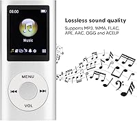 Vista 7 de Reproductor de música MP3 portátil, reproductor de MP3 elegante sonido multifuncional sin pérdidas, pantalla LCD delgada de 1.8 pulgadas