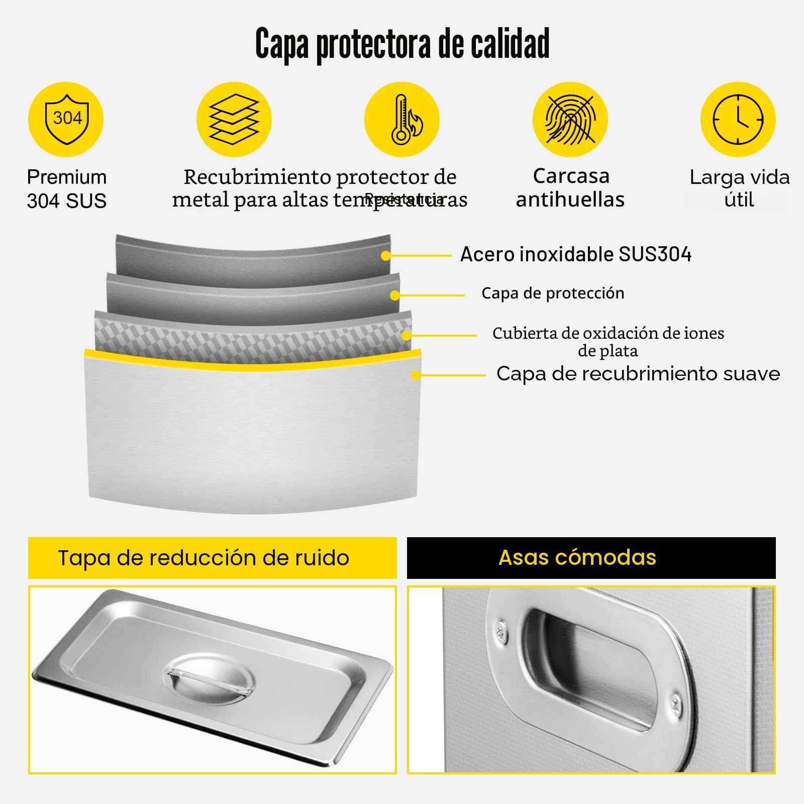 VEVOR Limpiador Ultrasónico, 6L Limpiador para Discos de Vinilo, con Cesta Limpiador Ultrasónico Profesional Temporizador y Calentador 40kHz 180W Limpiador Ultrasónico de Acero Inoxidable