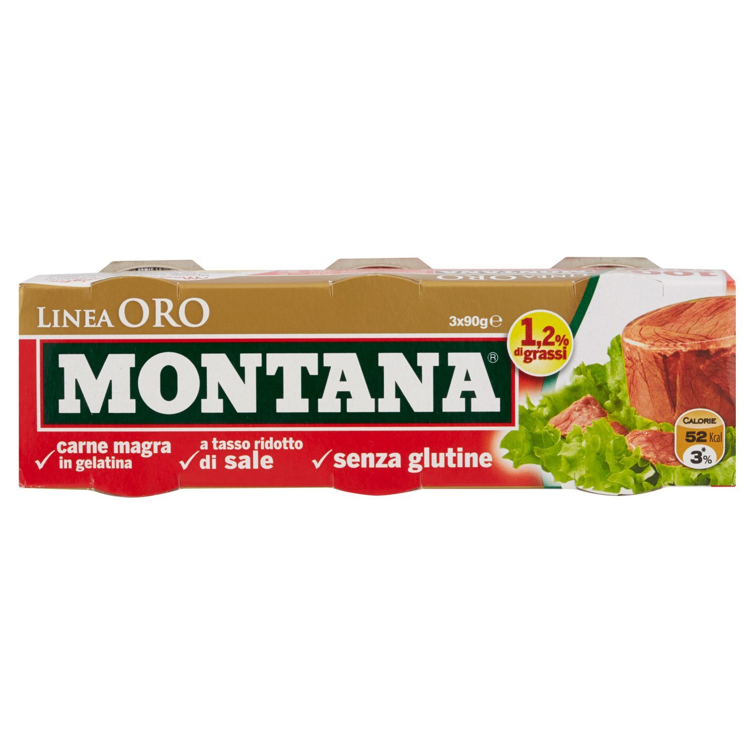 Montana Carne Oro Gr.90X3 - [confezione da 4]