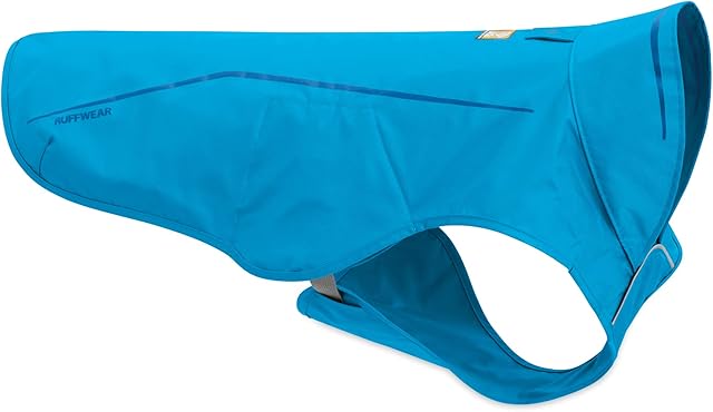 Ruffwear Waterproof Rain Coat for Dogs, Miniature Breeds, Size: XX-Small, Blue Dusk, Sun Shower
