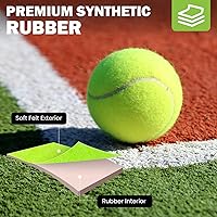 Vista 4 de Pelotas de tenis, paquete de 24/36/80 pelotas de tenis a granel, pelotas de tenis sin presión, vienen con bolsa de malla para un fácil transporte