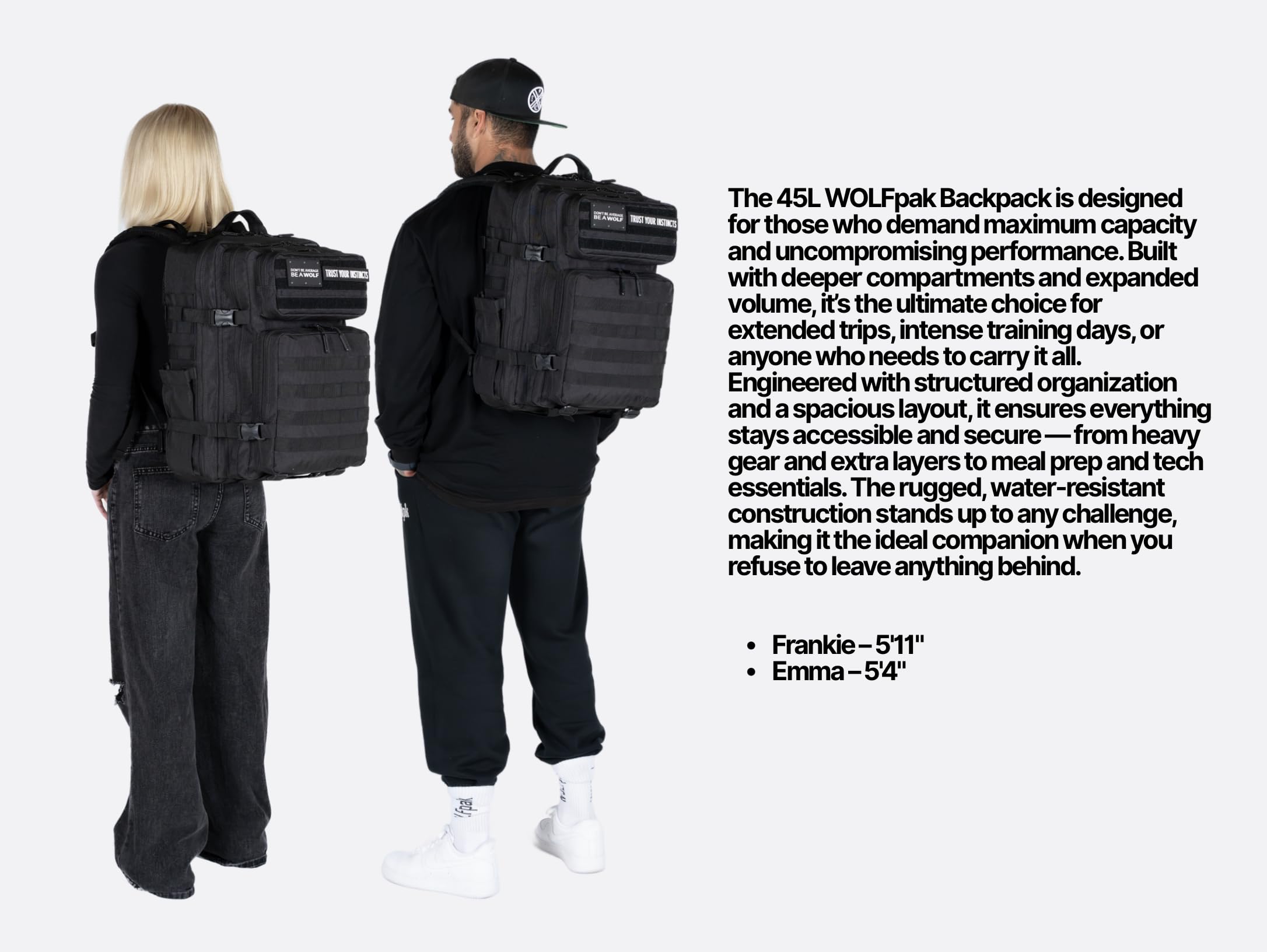 wolfpak 45l トレーニングリック Amazon.co.jp: WOLFpak 45L 食事準備管理バックパック, アルファ