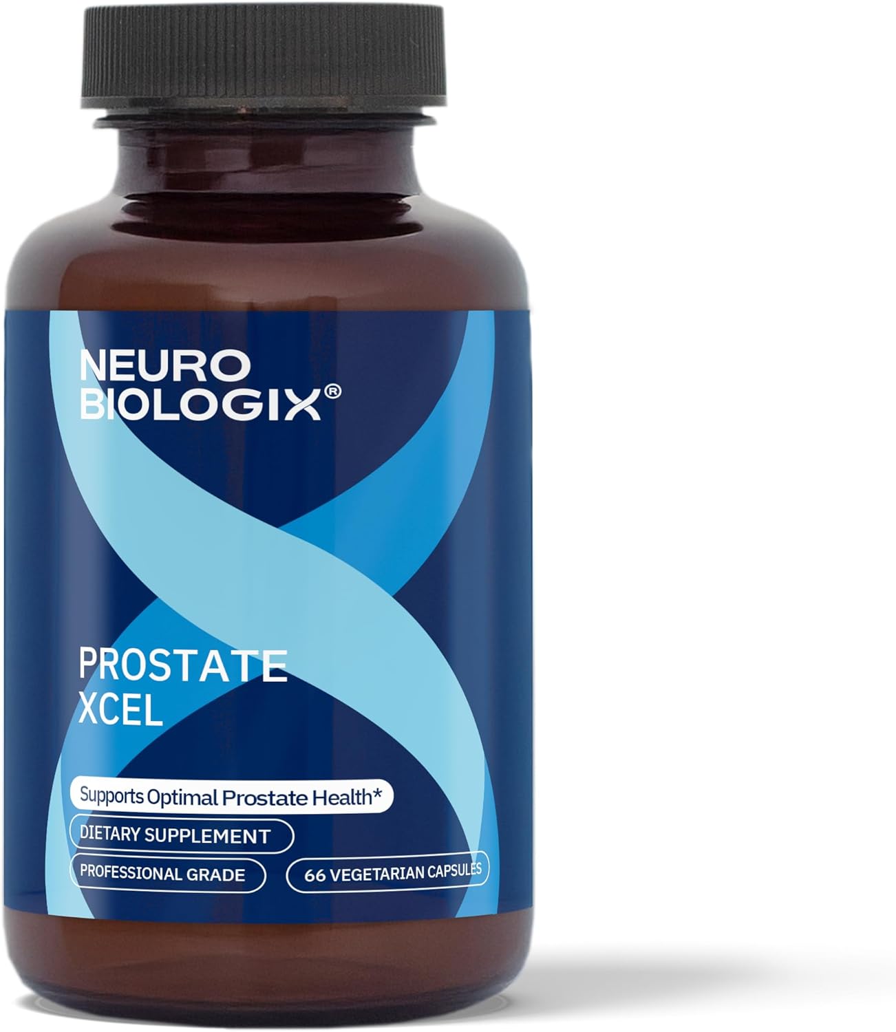 Neurobiologix Prostate Xcel, Prostate Health Supplement for Men, Prostate Support with Vitamins, Saw Palmetto, Beta-Sitosterol, Pumpkin Seed, Lycopene & Green Tea Extract, Gluten Free, 66 Capsules