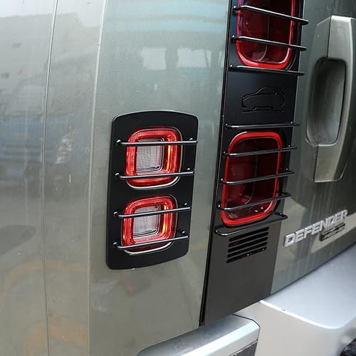 CHEYA Para Land Rover Defender 2020-2021, pantalla de lámpara trasera de metal, luz indicadora de freno, lámpara de marcha atrás, accesorios de