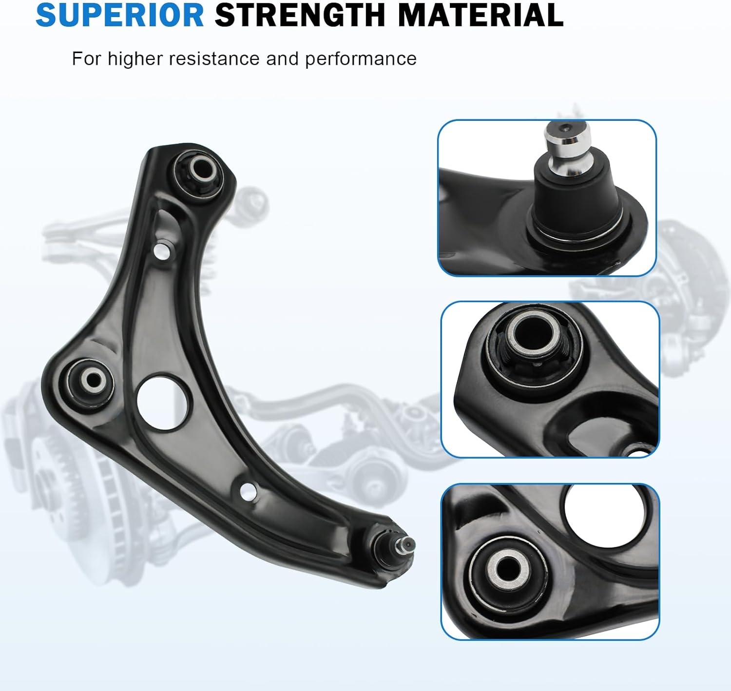 Front Lower Control Arm w/Ball Joint Compatible with Nissan Versa 2013-2019, 2012 Versa Sedan, 2014-2019 Versa Note,Replace #K621576 K621577