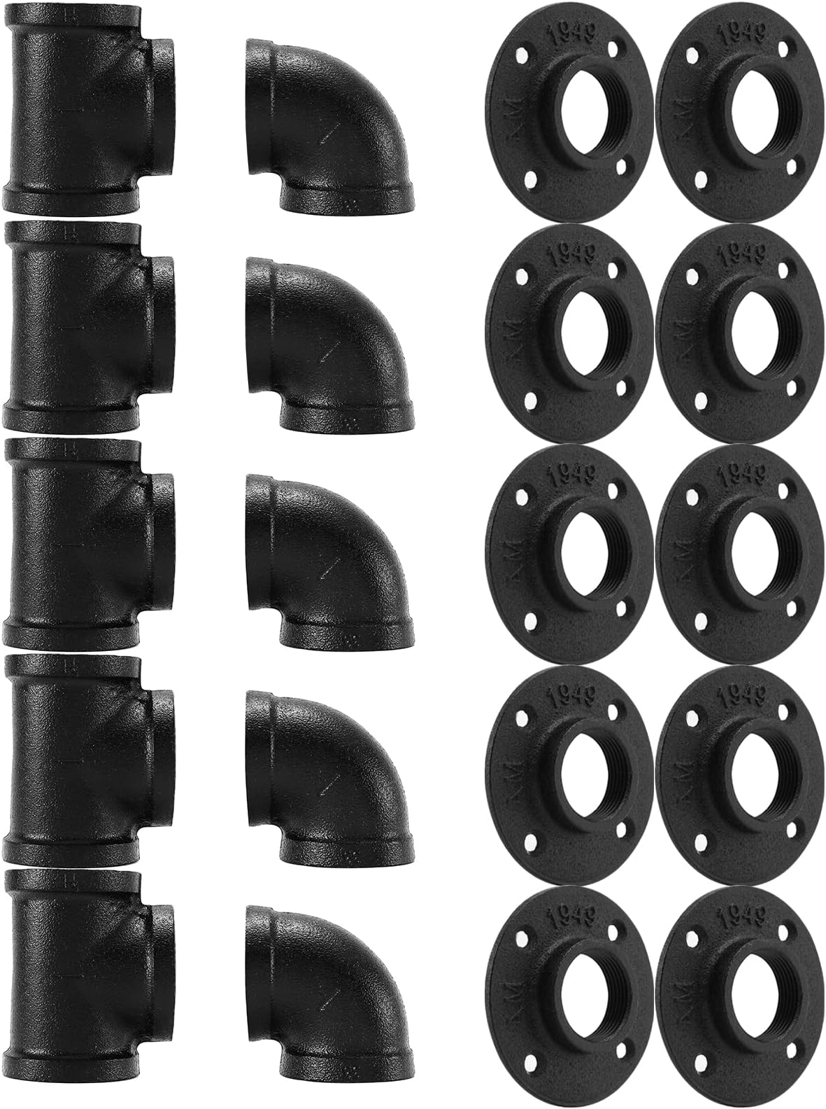 AKW (10, 1/2" X 3-1/2") Black Nipple Malleable Industrial Steel