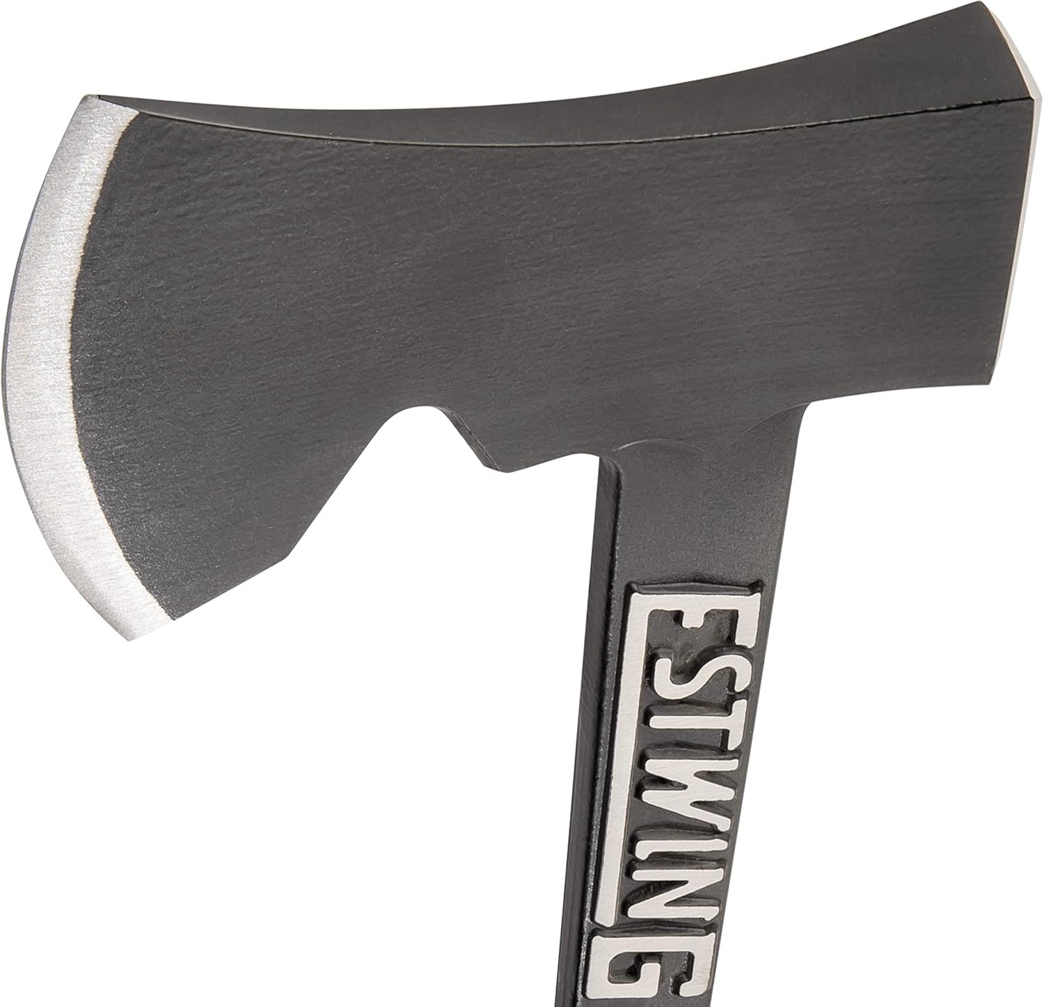 ESTWING Camper's Axe - 14" USA Made Black Hatchet with Tent Stake Puller & Shock Reduction Grip - EB-25A