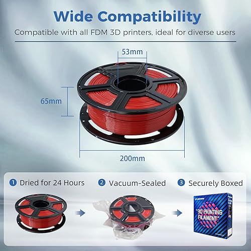 Vista 18 de FLASHFORGE PETG Pro - Filamento de impresora 3D 1/16 de pulgada, +/- 0.001 de pulgada, cambia de color con la luz, esconde perfectamente la línea