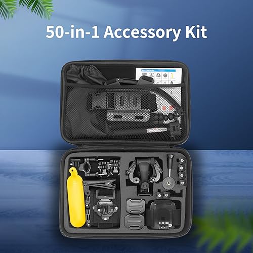 Miniatura 2 de Kit de accesorios para cámara de acción 50 en 1, compatible con GoPro Hero 131211109, DJI Osmo Action 5 Pro43, Insta360 X4X3, Akaso y más