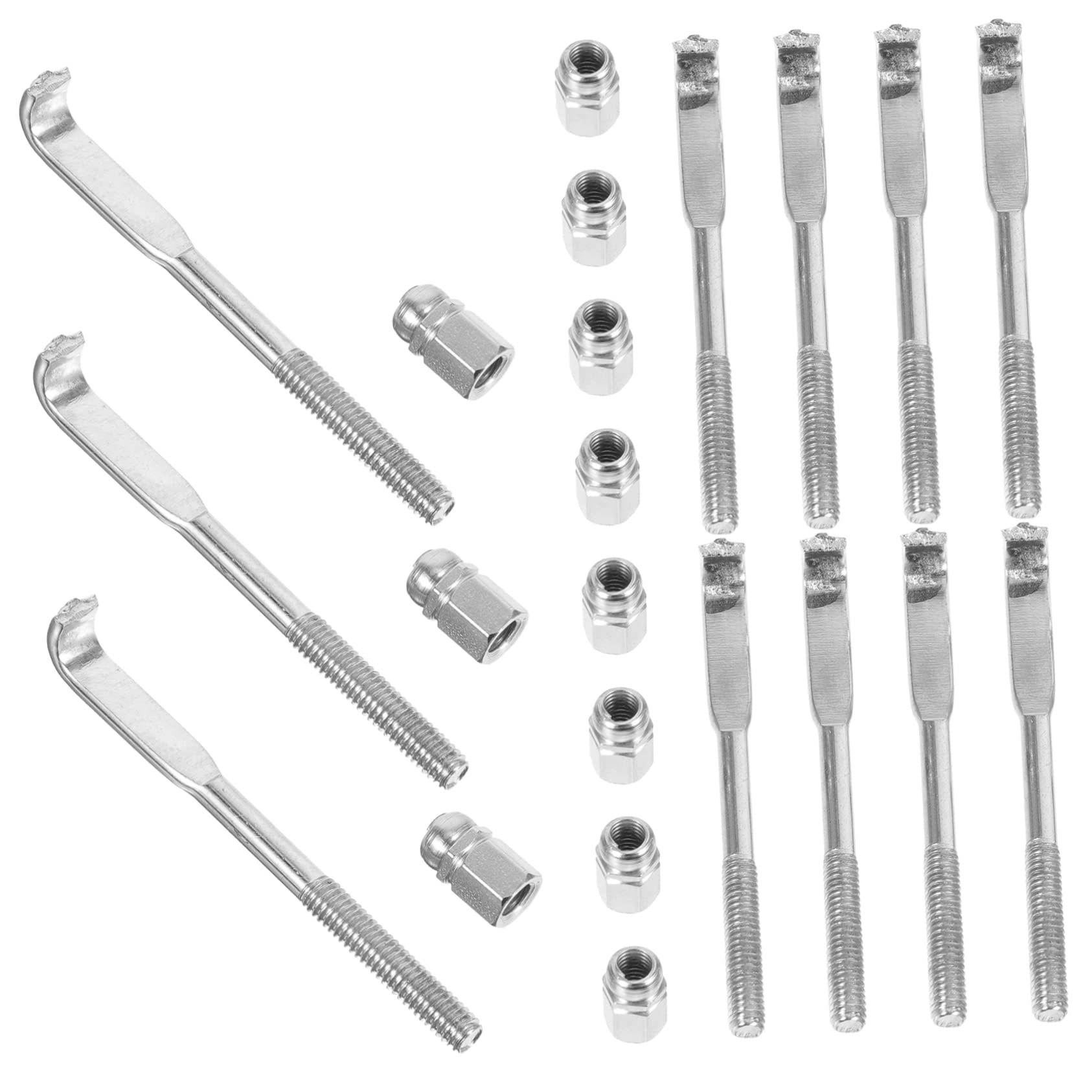 UPKOCH 48pièces De Banjo Métal Accessoires De Remplacement Pour Banjo Et Écrous De Support Pour Instruments De Musique