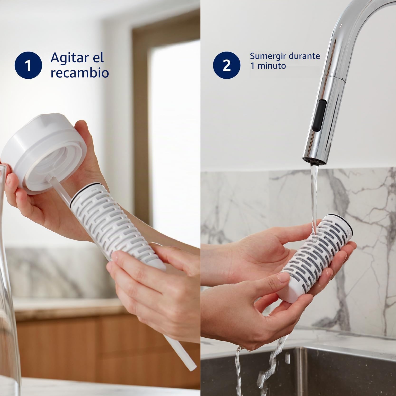 Tappwater PitcherPro SMR (4 Recambios) - jarra agua cristal 1,45L, filtración instantánea y con minerales esenciales añadidos, Elimina Cal y +60 Sustancias, Diseño Elegante