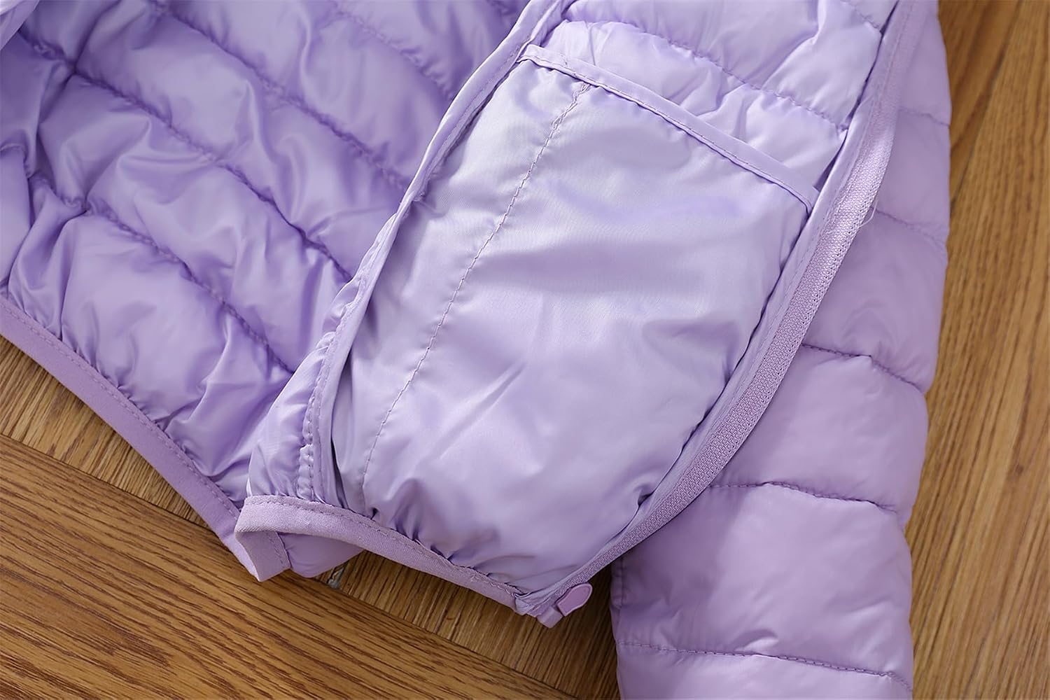 Little Girls Winter Warm Jacket Softshell Light Weight Soild Hoodie Puffer Down Coat Outwear